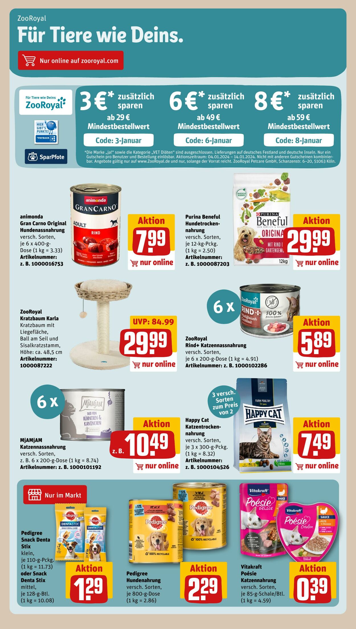 Prospekt Rewe 08.01.2024 - 13.01.2024