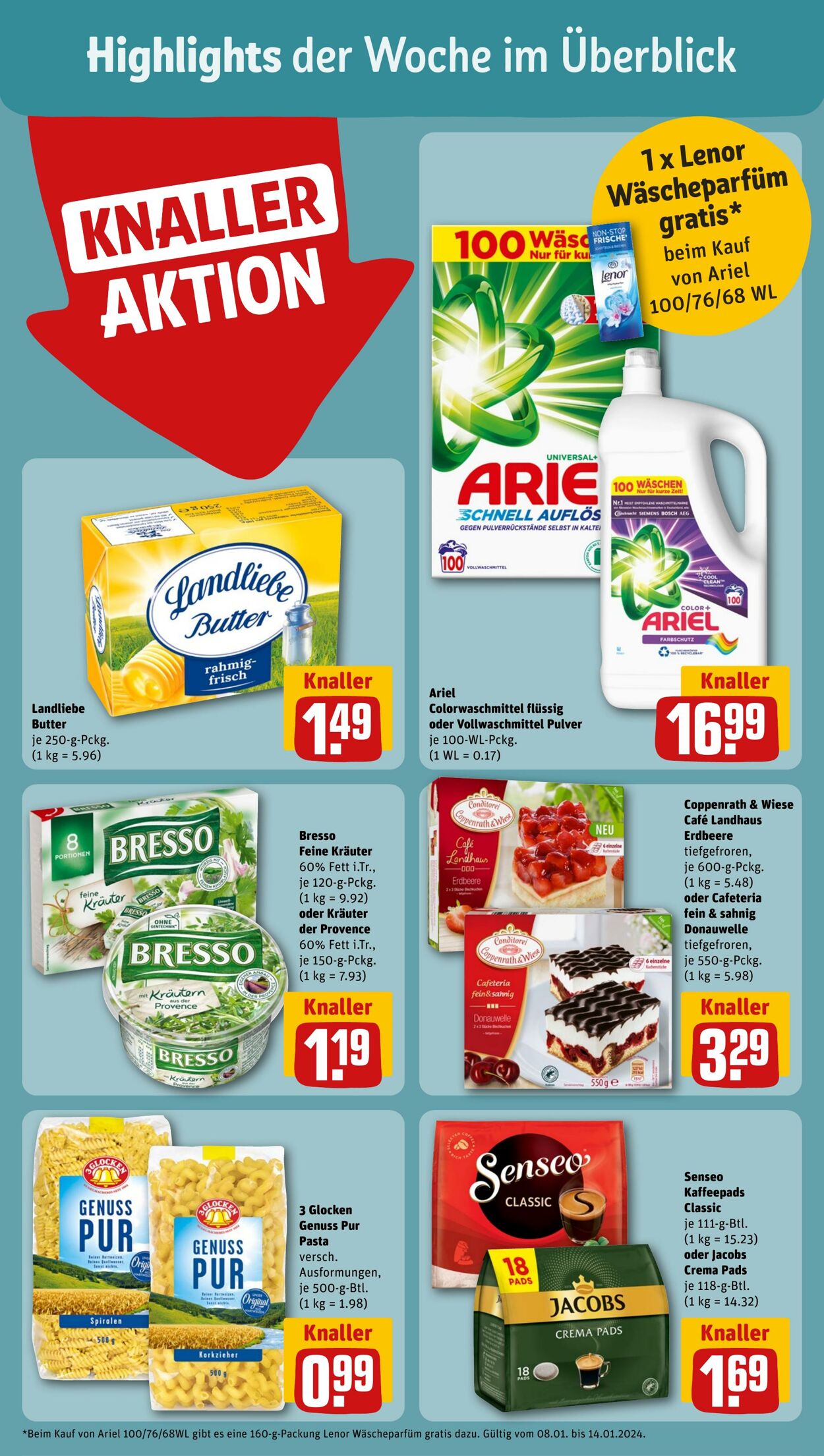 Prospekt Rewe 08.01.2024 - 13.01.2024