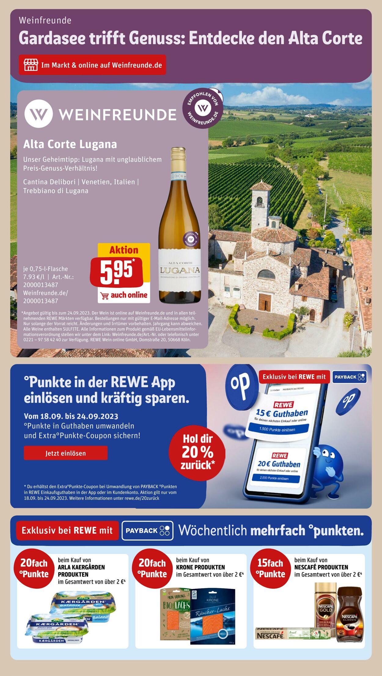 Prospekt Rewe 17.09.2023 - 23.09.2023