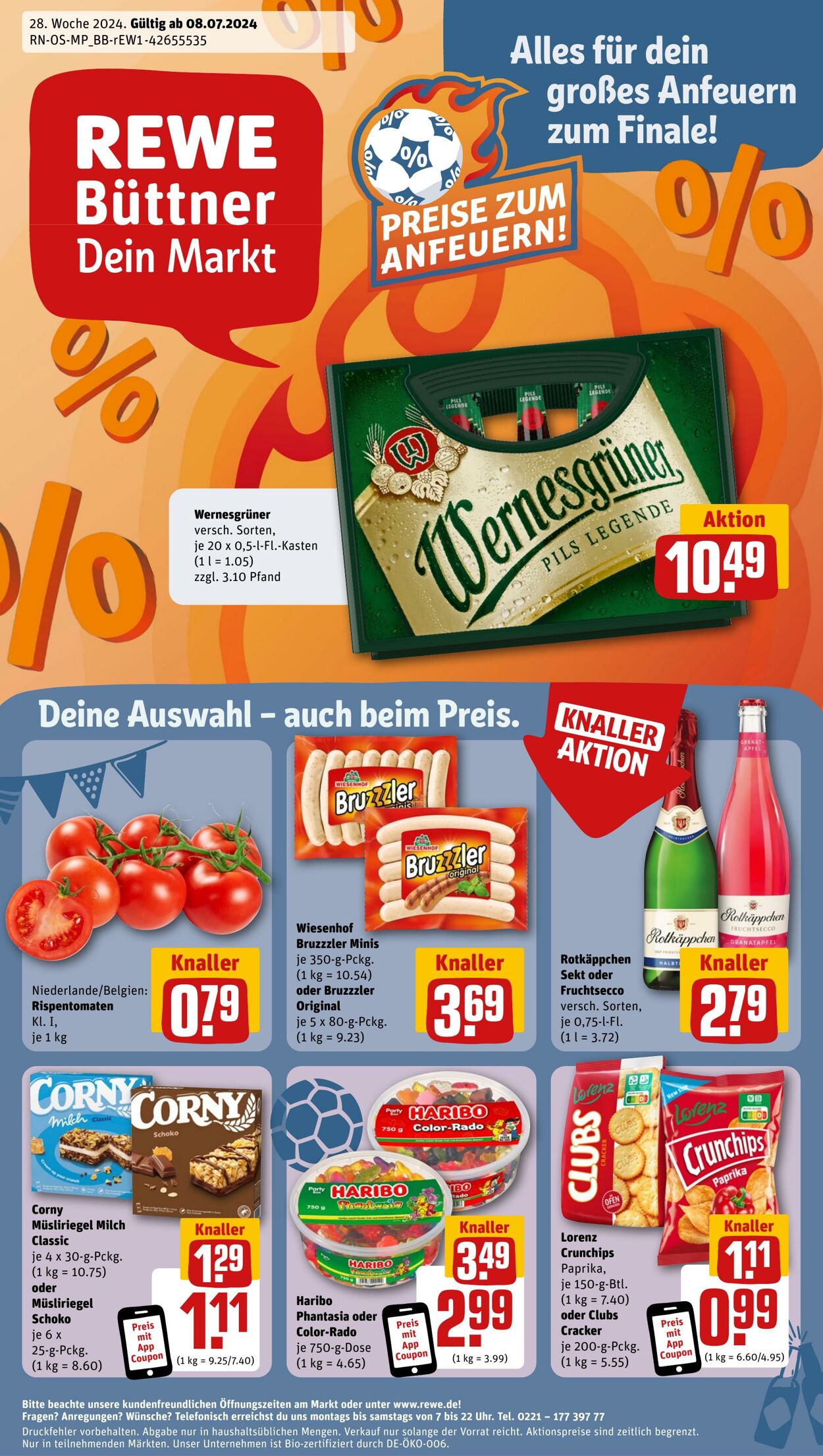 Prospekt Rewe 08.07.2024 - 13.07.2024