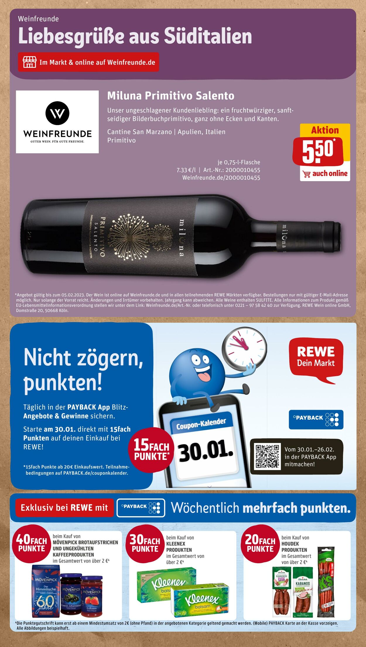 Prospekt Rewe 30.01.2023 - 04.02.2023