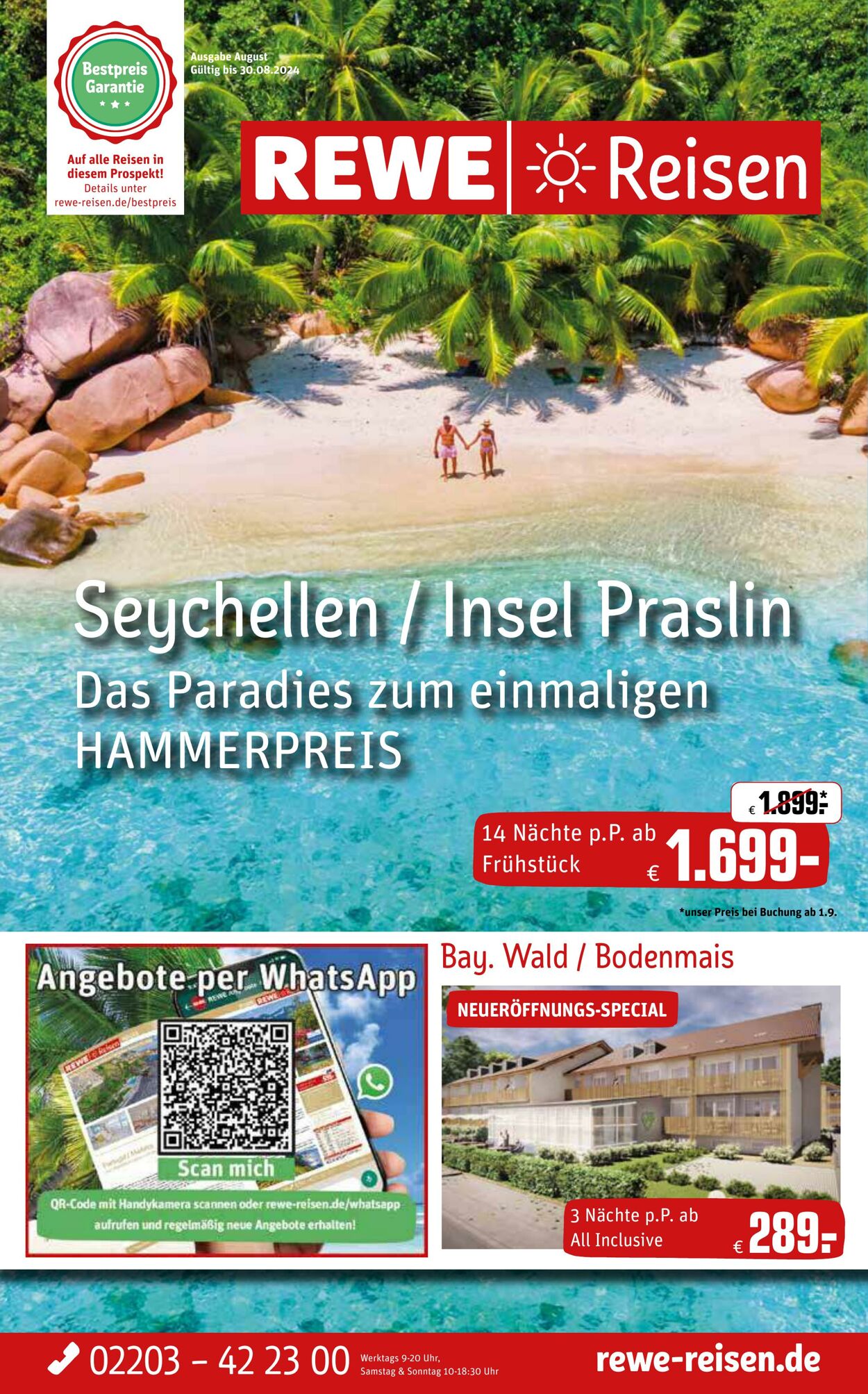 Prospekt Rewe 01.08.2024 - 30.08.2024