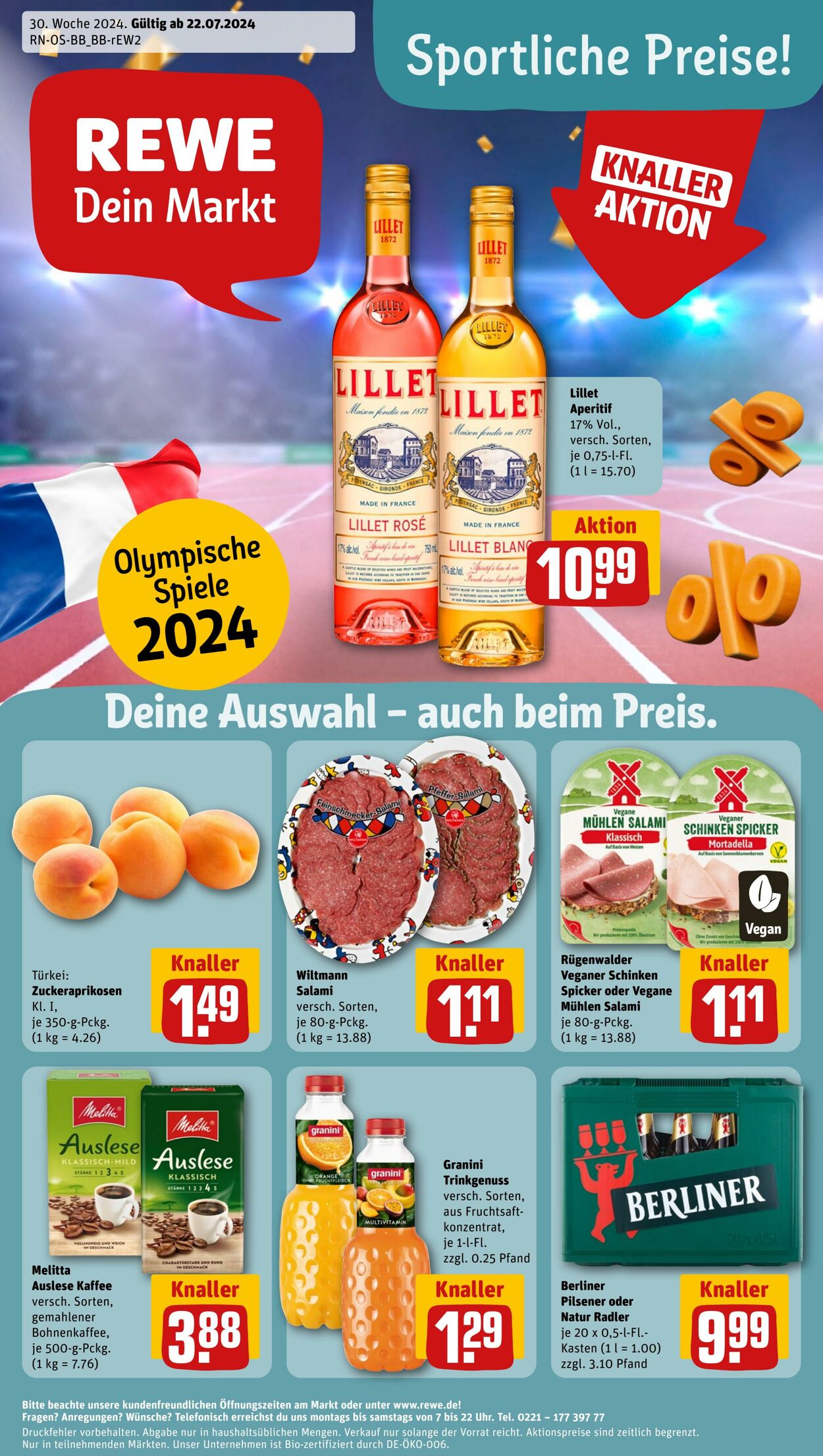 Prospekt Rewe 22.07.2024 - 29.07.2024