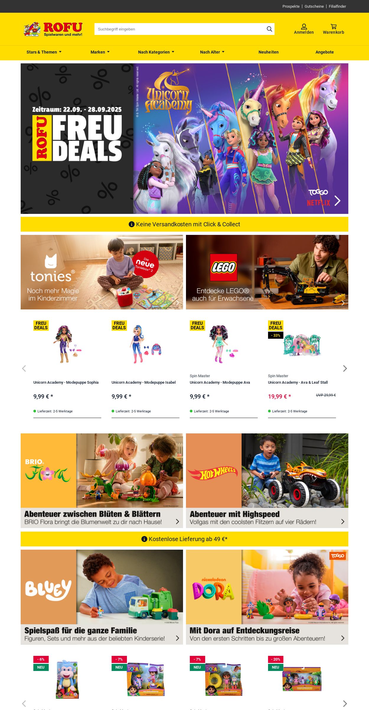 Prospekt Rofu Kinderland 22.09.2025 - 01.10.2025