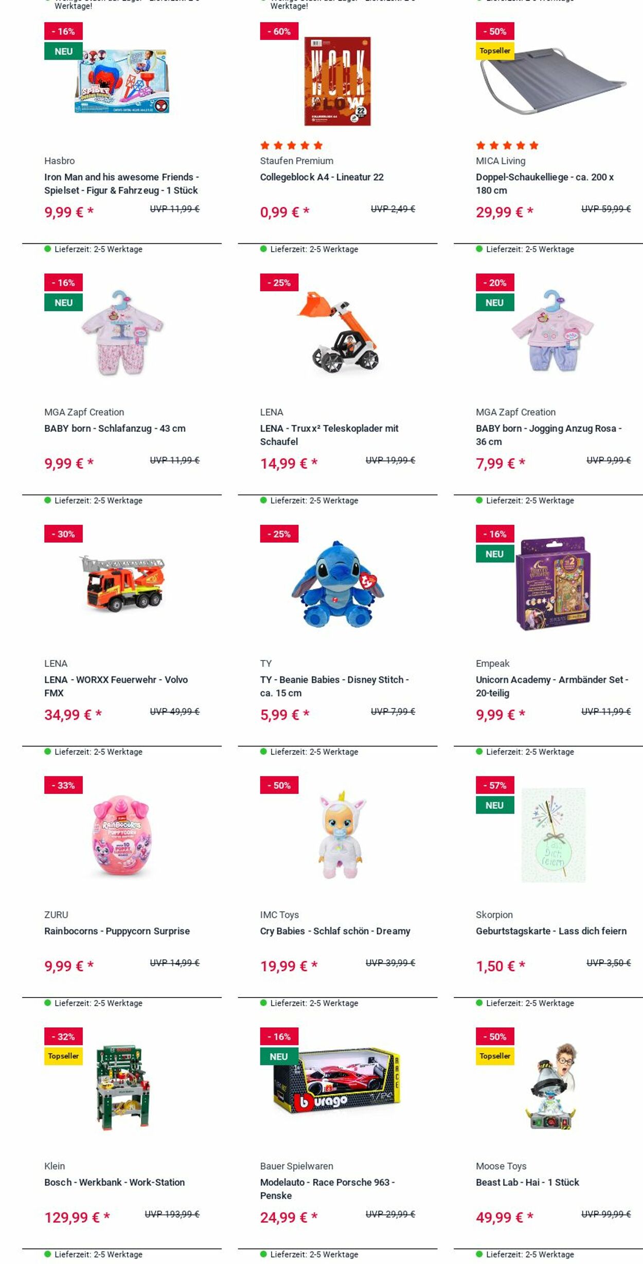 Prospekt Rofu Kinderland 25.08.2025 - 03.09.2025