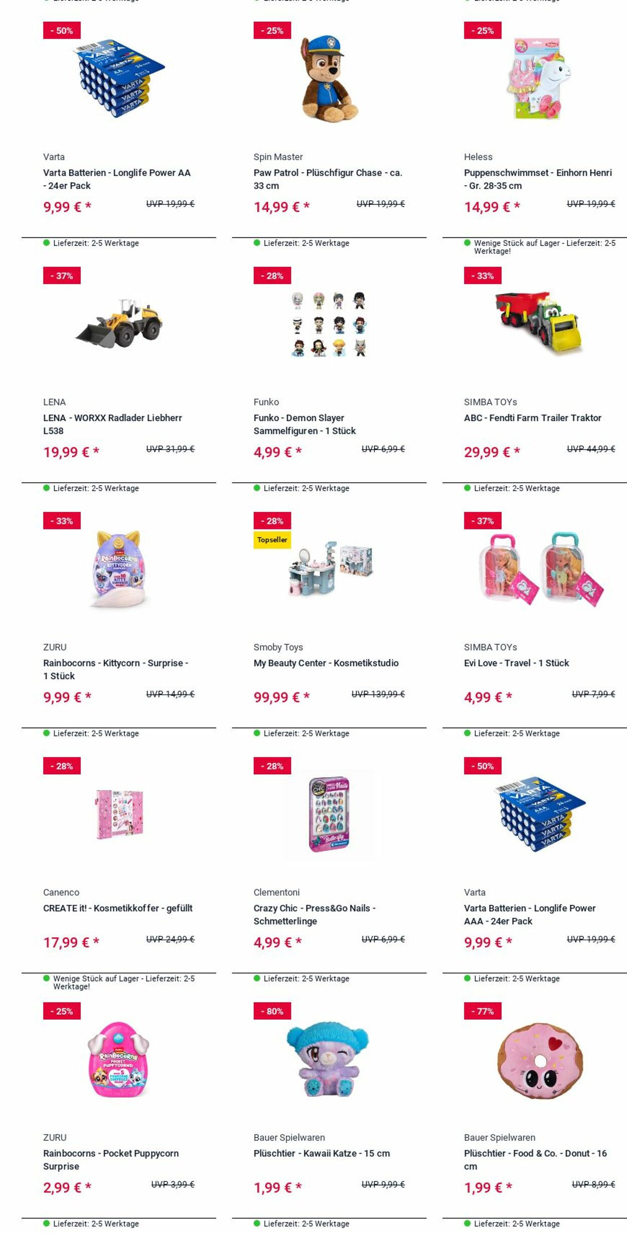 Prospekt Rofu Kinderland 25.08.2025 - 03.09.2025