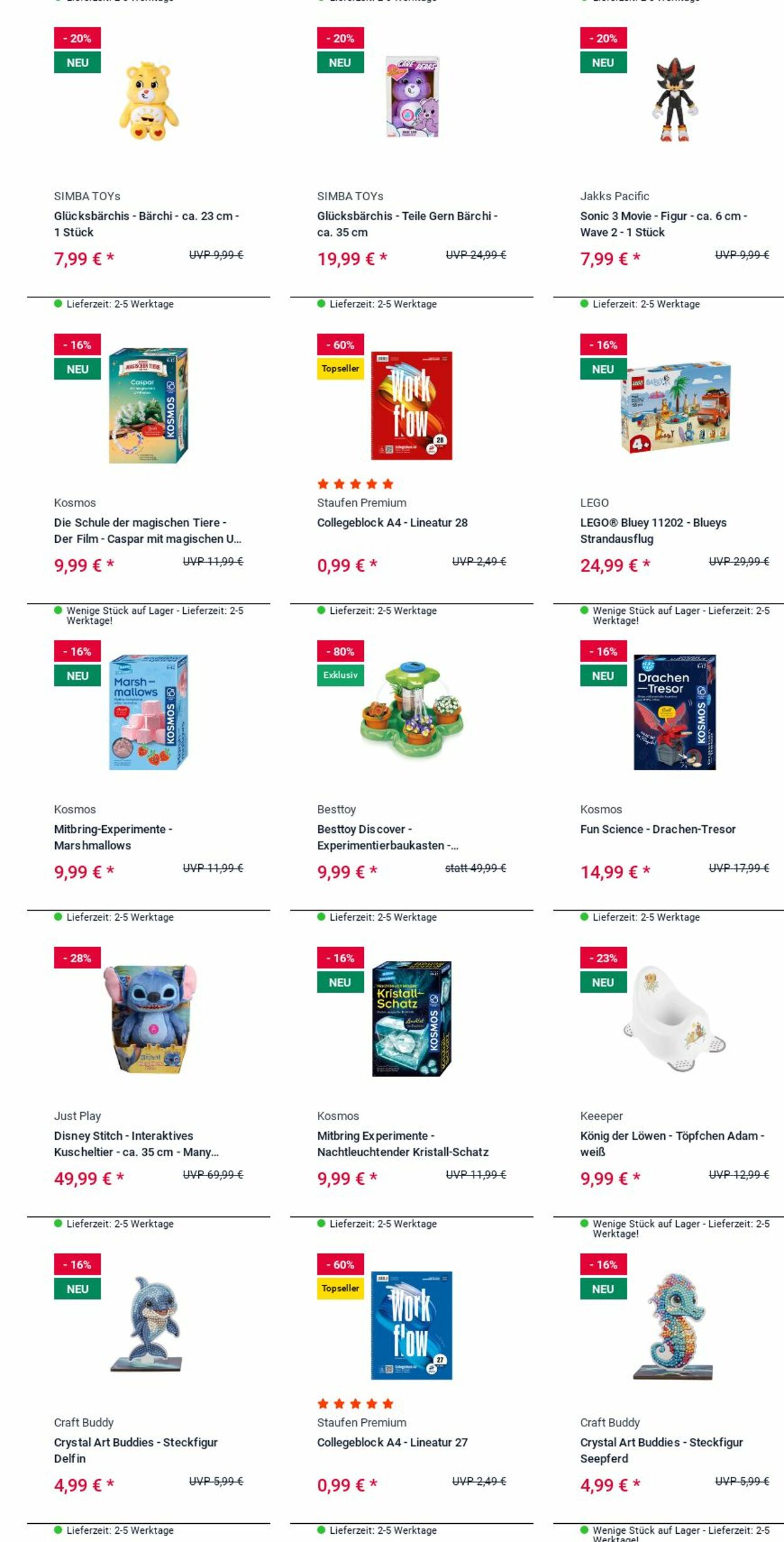 Prospekt Rofu Kinderland 25.08.2025 - 03.09.2025