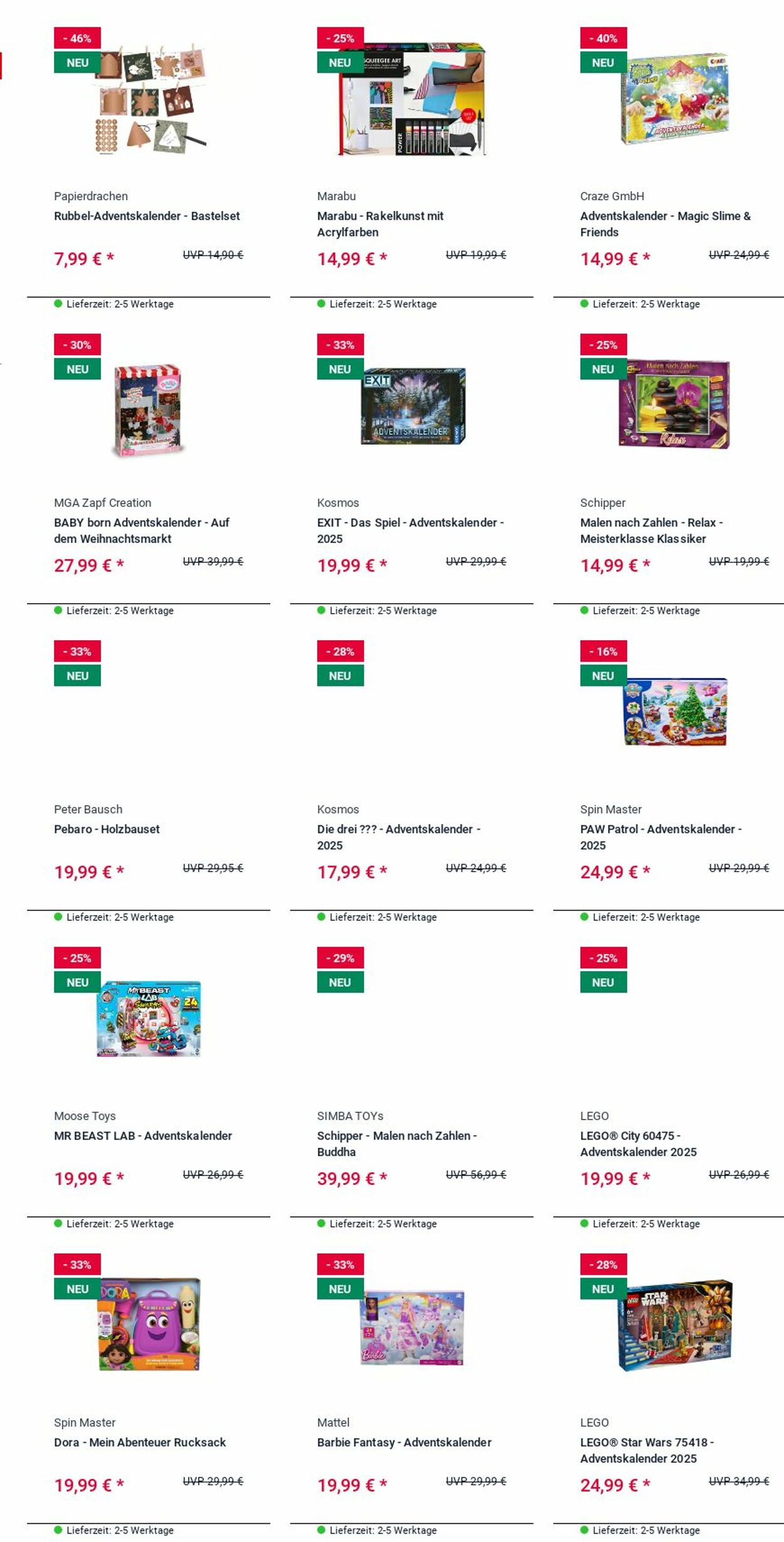 Prospekt Rofu Kinderland 29.09.2025 - 08.10.2025
