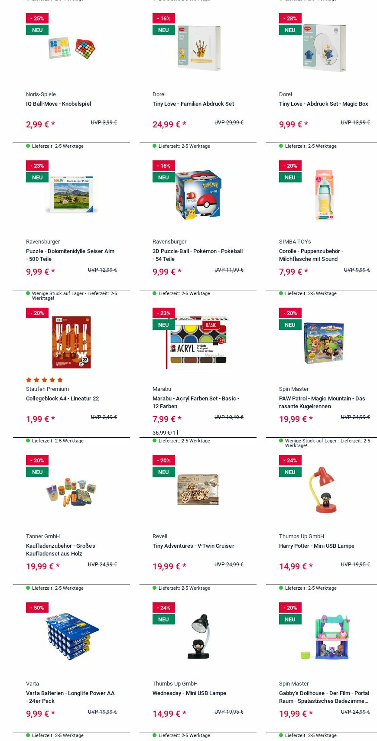 Prospekt Rofu Kinderland 29.09.2025 - 08.10.2025