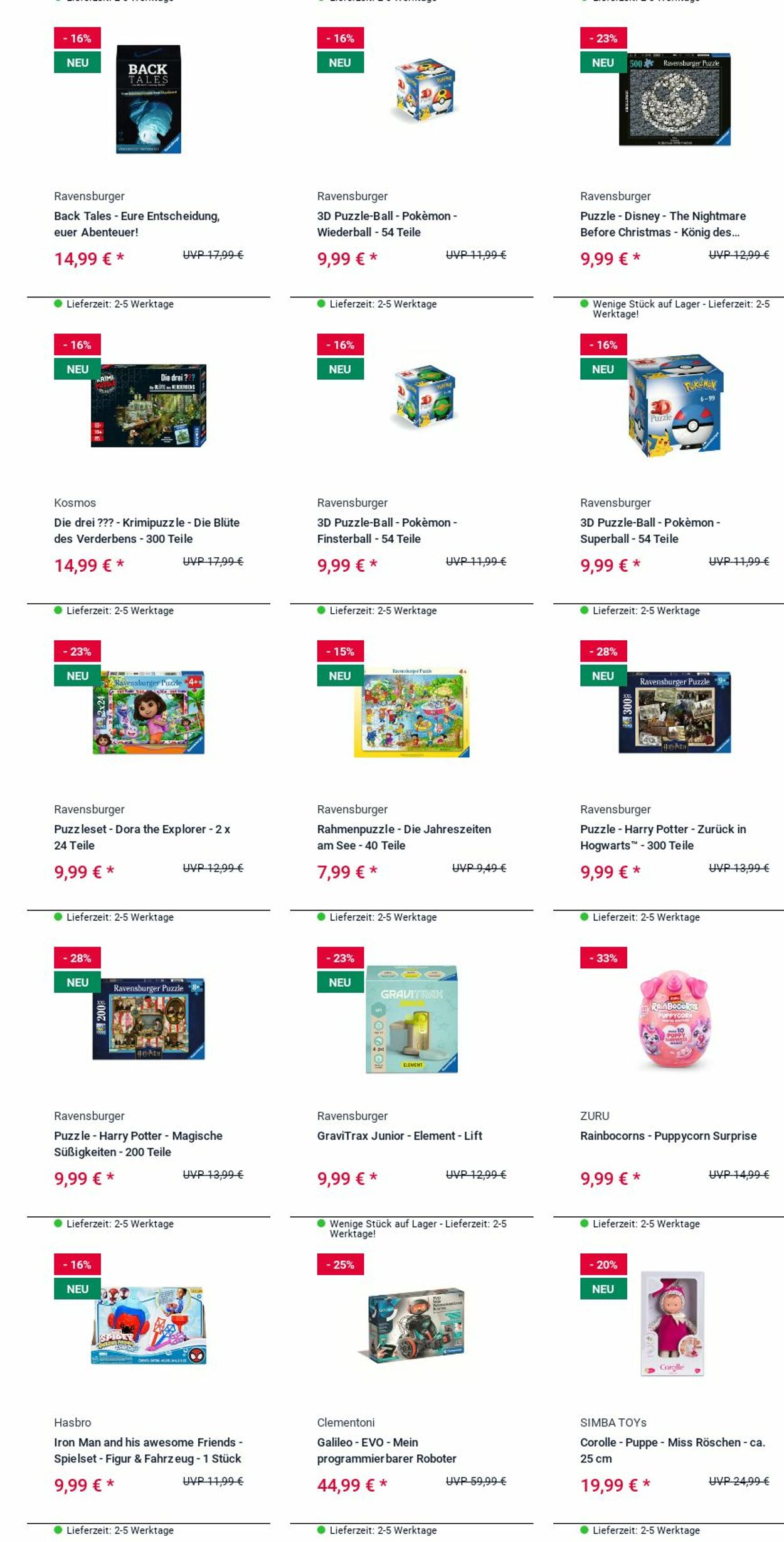 Prospekt Rofu Kinderland 29.09.2025 - 08.10.2025