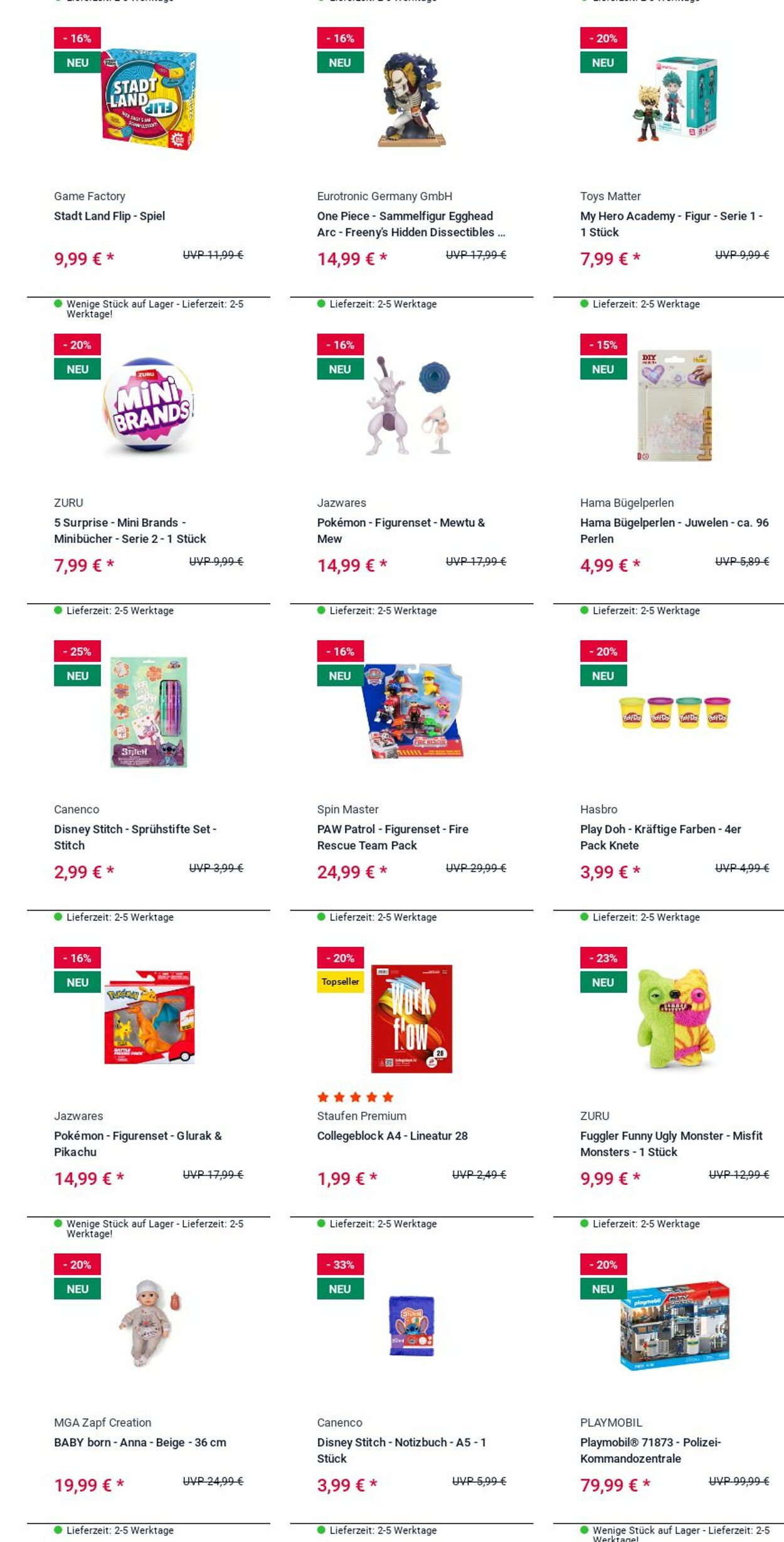 Prospekt Rofu Kinderland 29.09.2025 - 08.10.2025