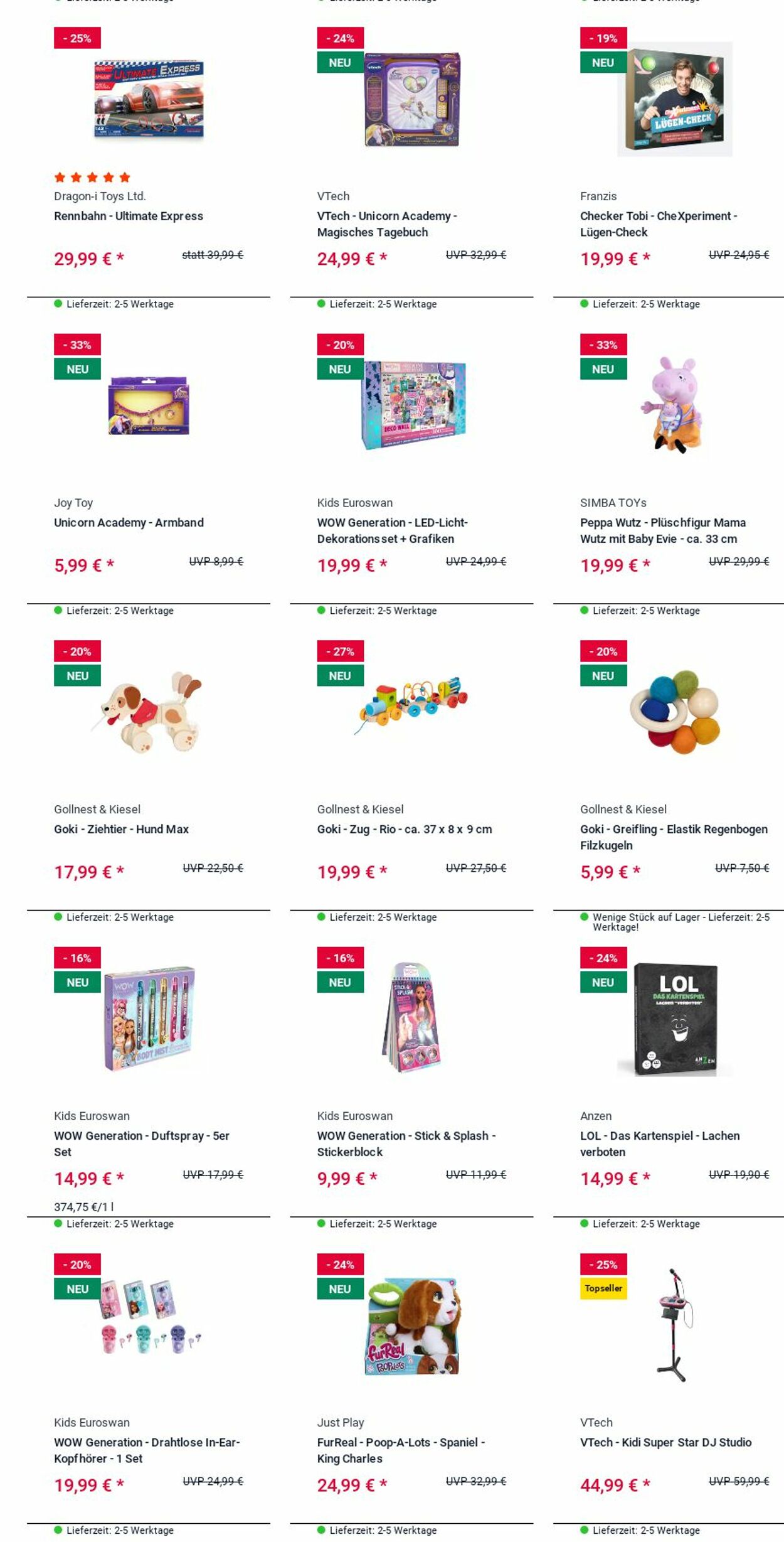 Prospekt Rofu Kinderland 24.11.2025 - 03.12.2025