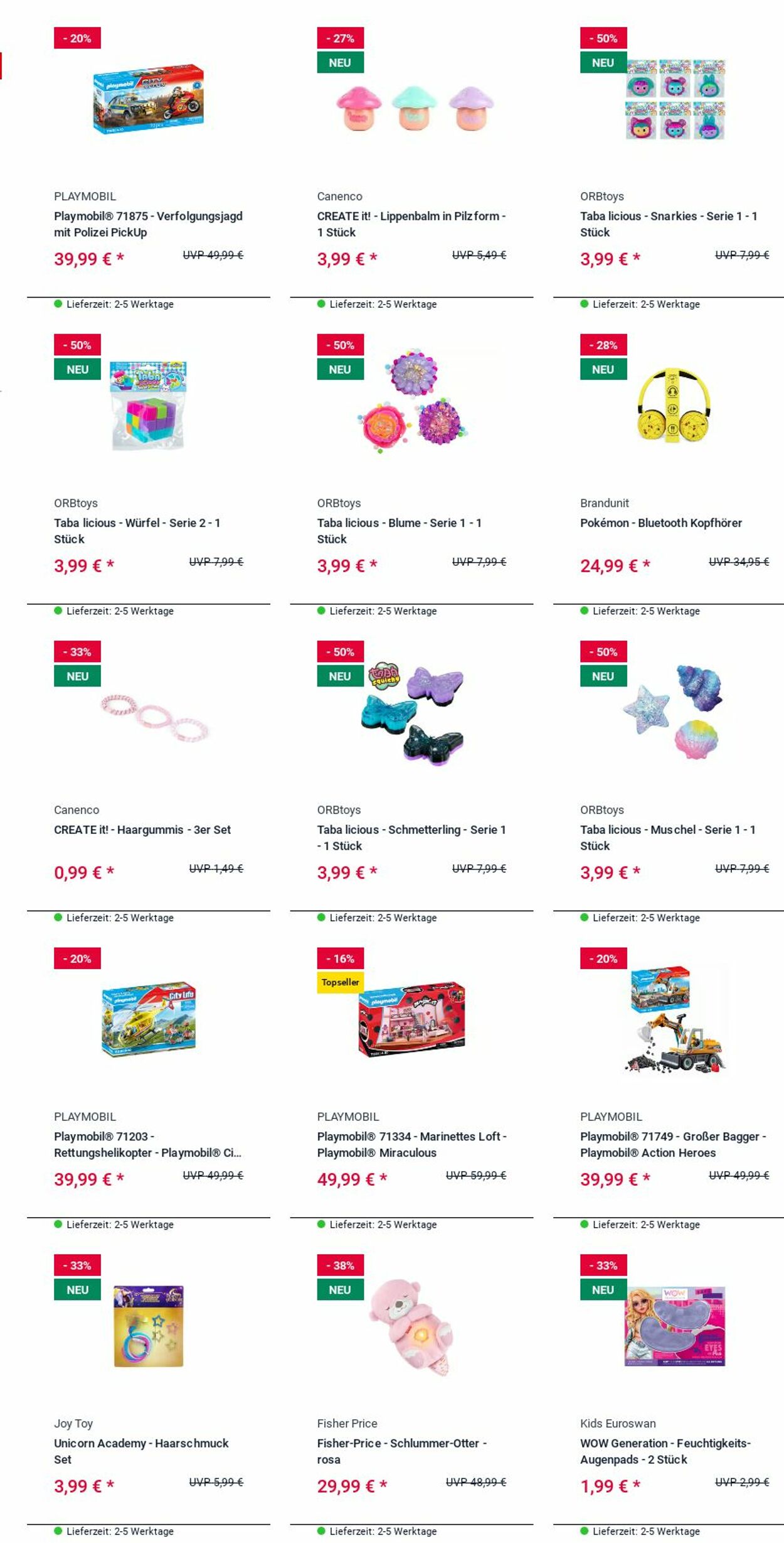 Prospekt Rofu Kinderland 24.11.2025 - 03.12.2025