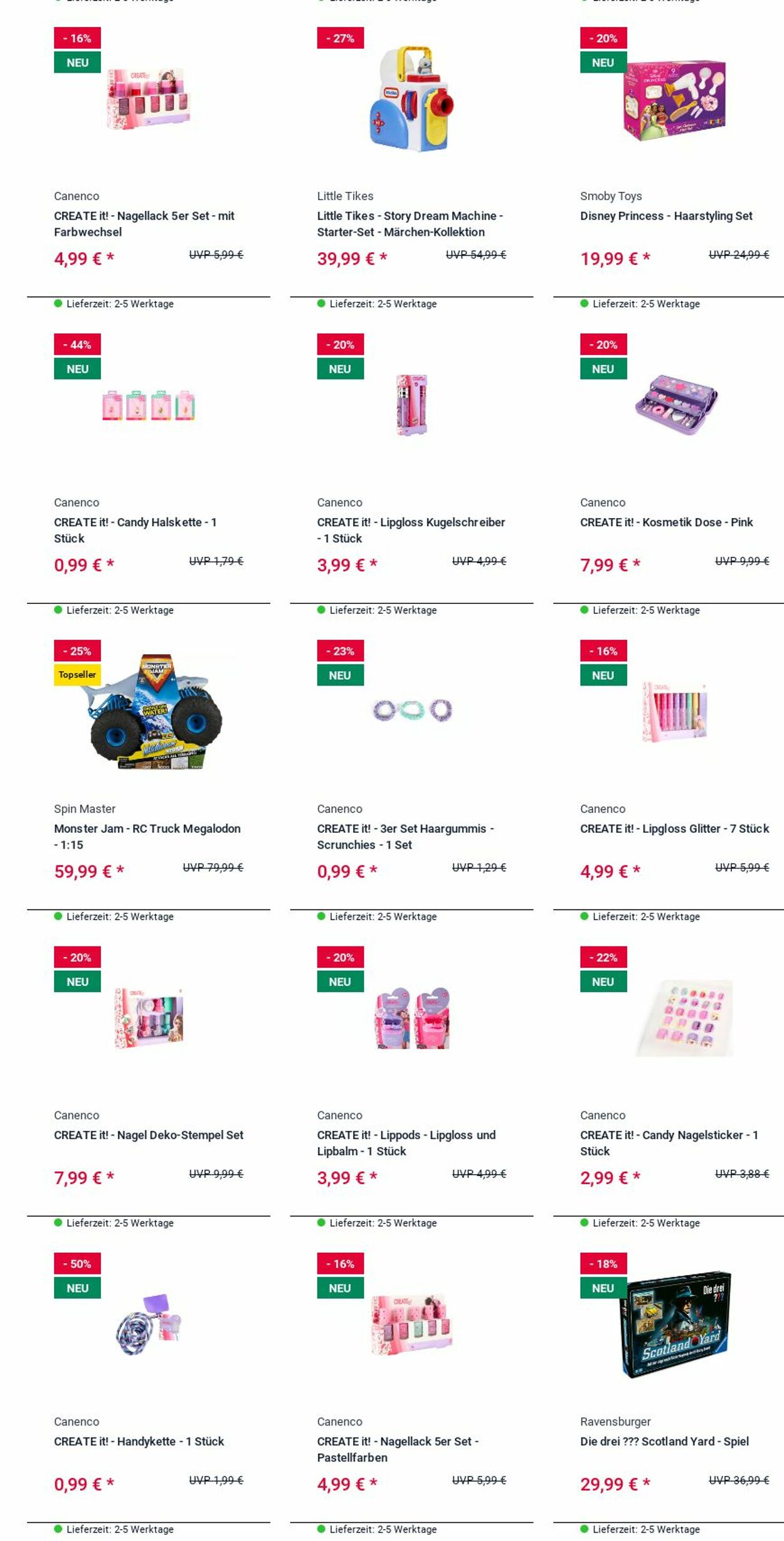 Prospekt Rofu Kinderland 24.11.2025 - 03.12.2025