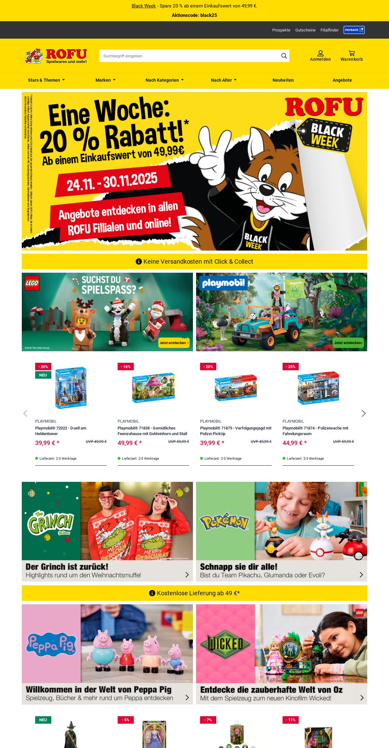 Prospekt Rofu Kinderland 24.11.2025 - 03.12.2025