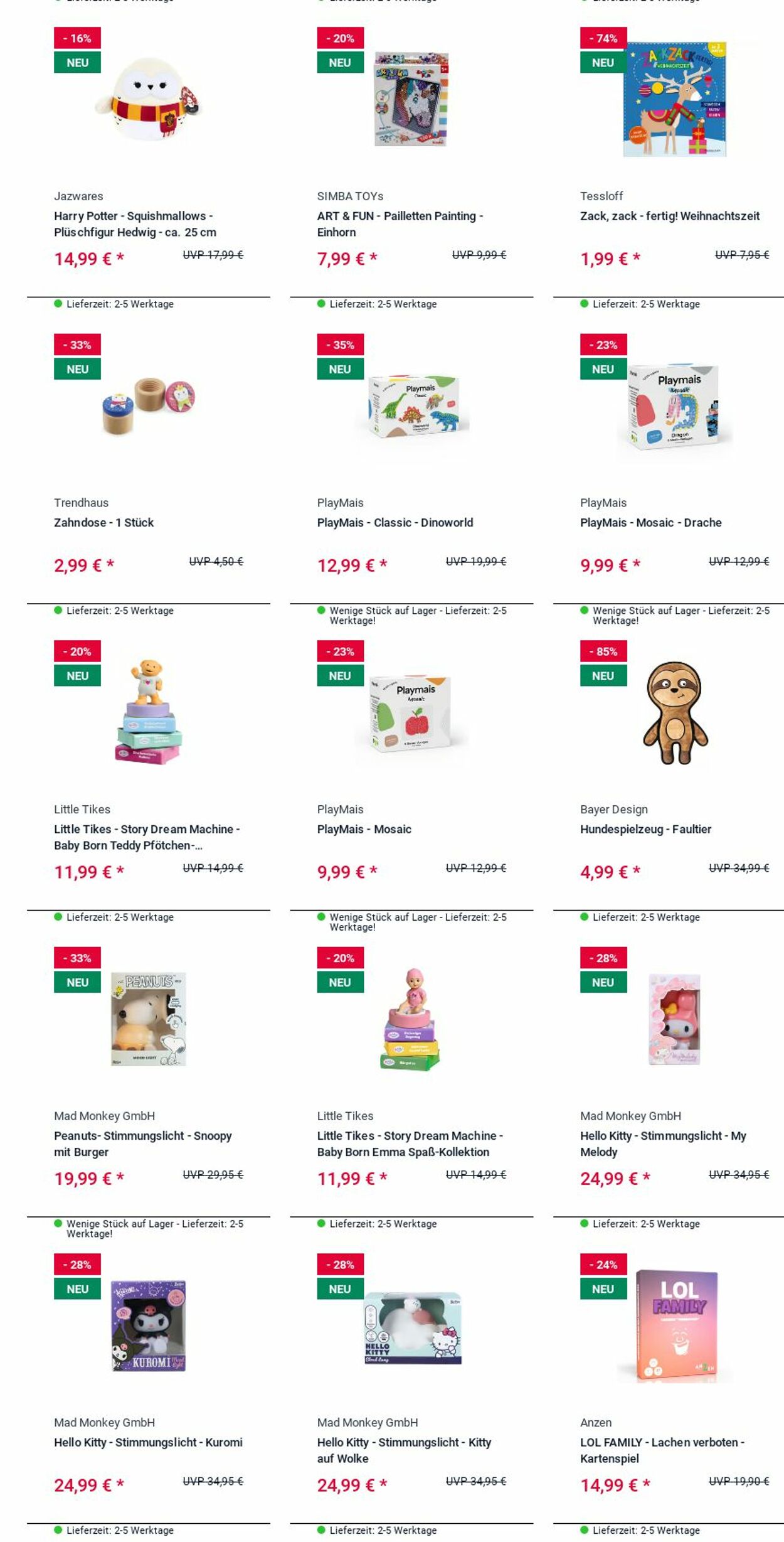 Prospekt Rofu Kinderland 24.11.2025 - 03.12.2025