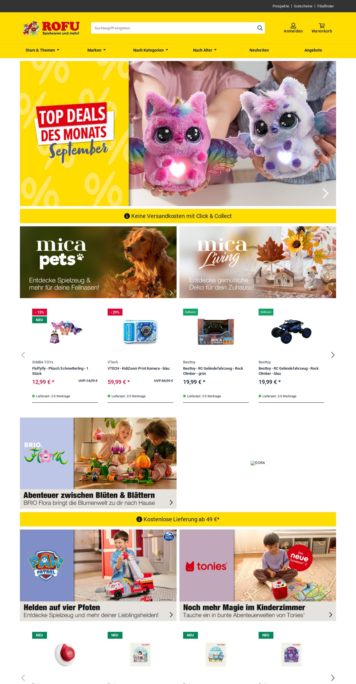 Prospekt Rofu Kinderland 15.09.2025 - 24.09.2025