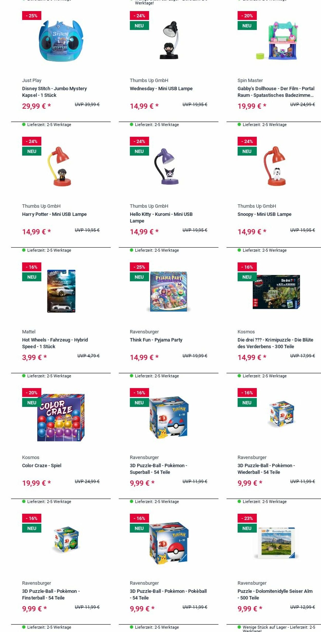 Prospekt Rofu Kinderland 15.09.2025 - 24.09.2025