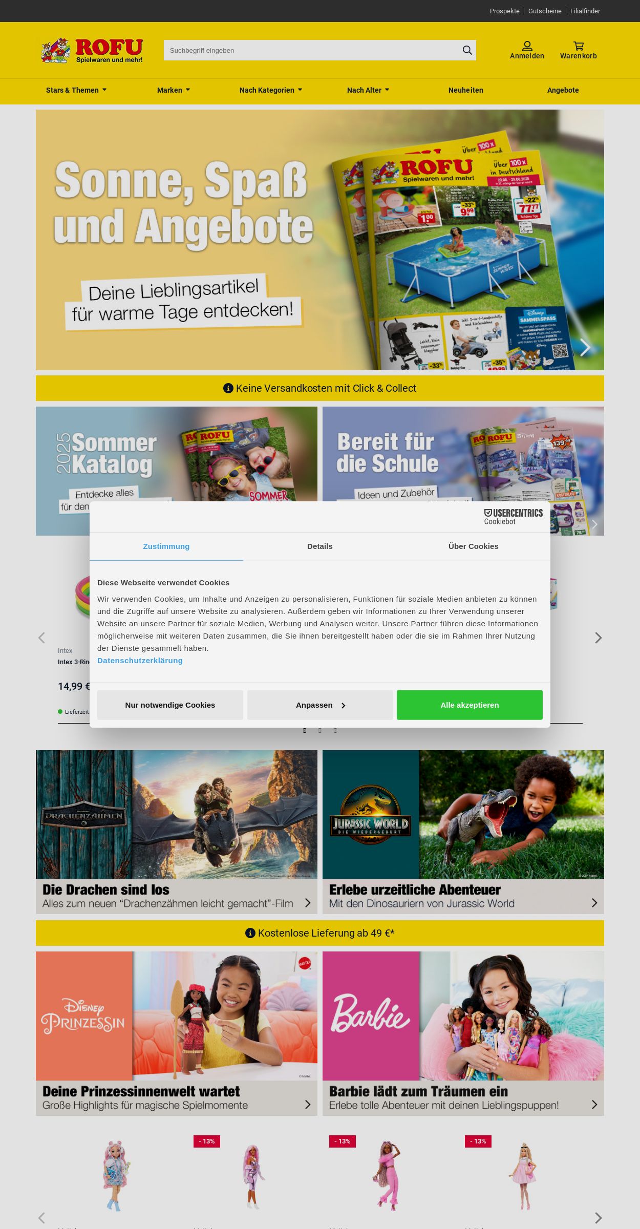 Prospekt Rofu Kinderland 23.06.2025 - 02.07.2025