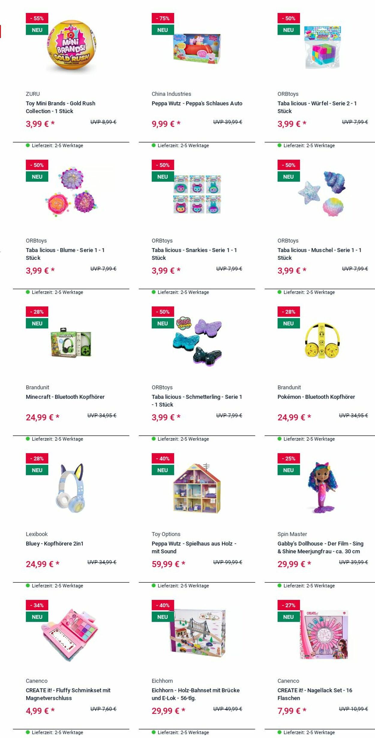 Prospekt Rofu Kinderland 15.12.2025 - 24.12.2025