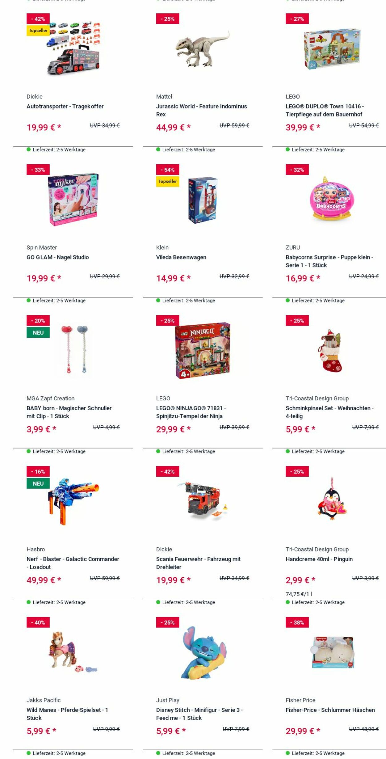Prospekt Rofu Kinderland 15.12.2025 - 24.12.2025