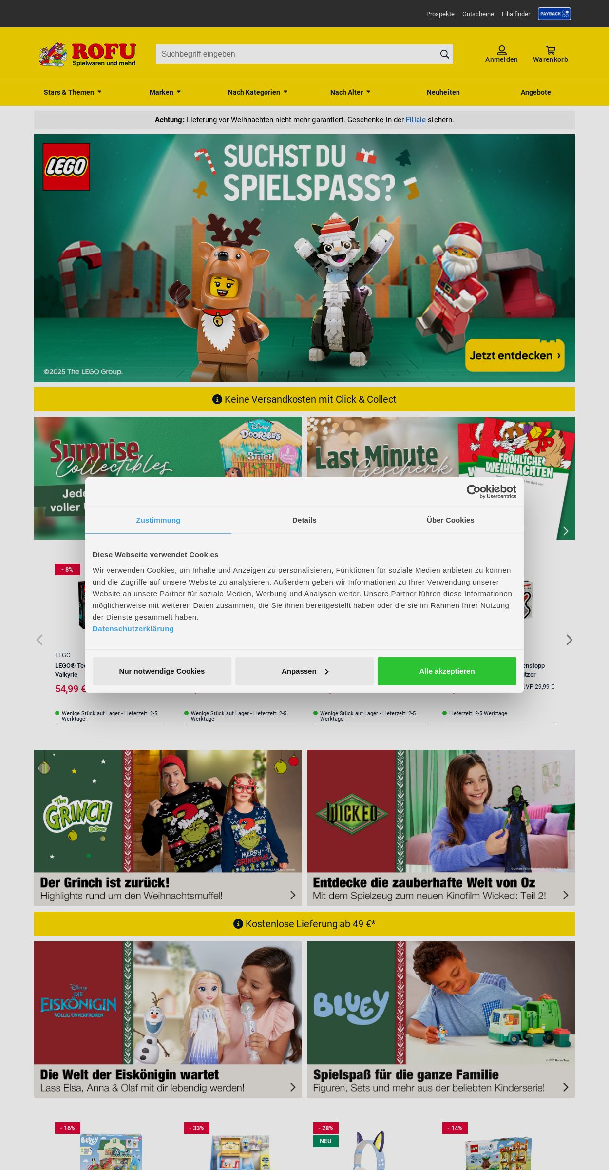 Prospekt Rofu Kinderland 22.12.2025 - 31.12.2025
