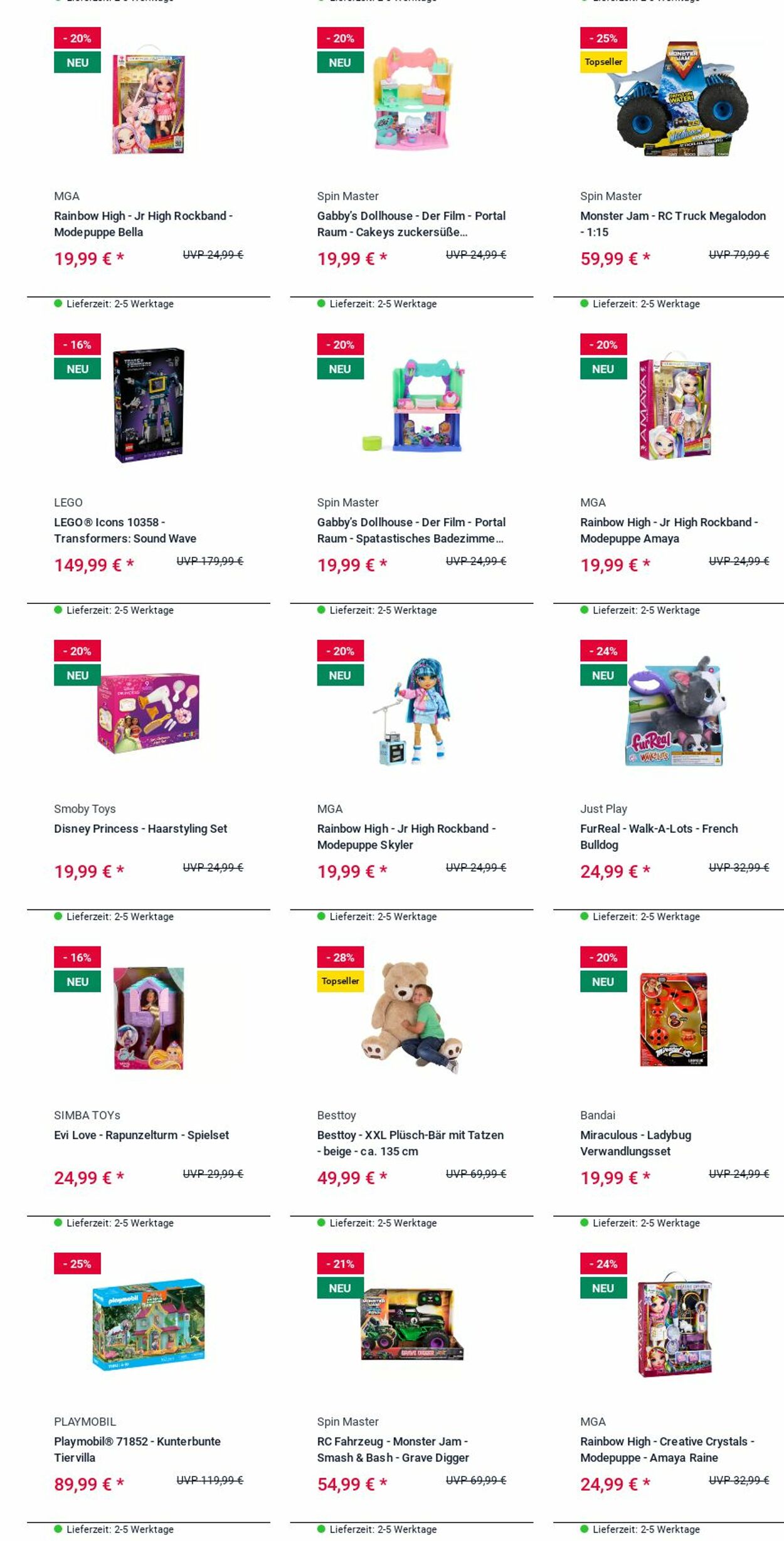 Prospekt Rofu Kinderland 27.10.2025 - 05.11.2025