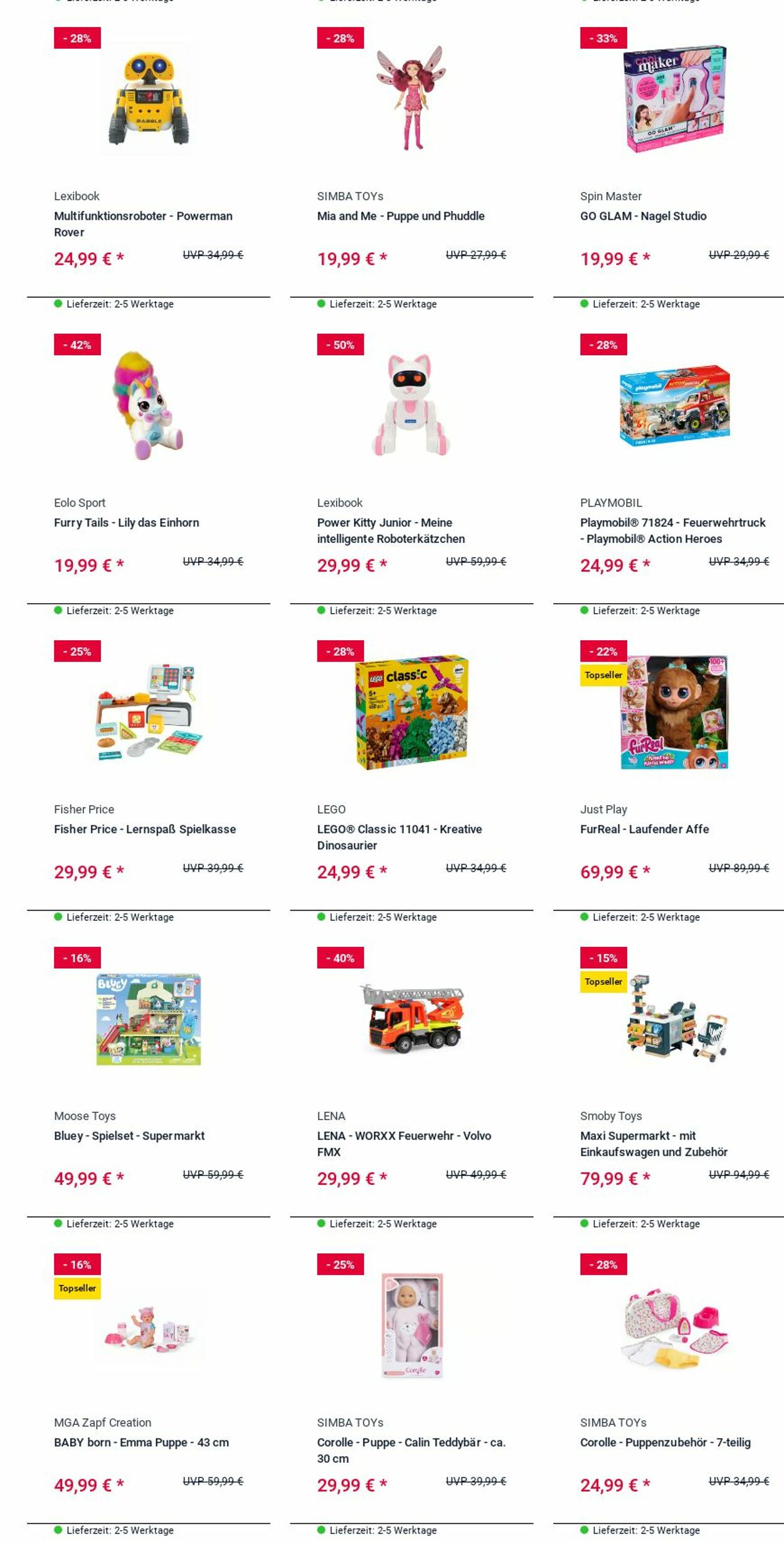 Prospekt Rofu Kinderland 27.10.2025 - 05.11.2025