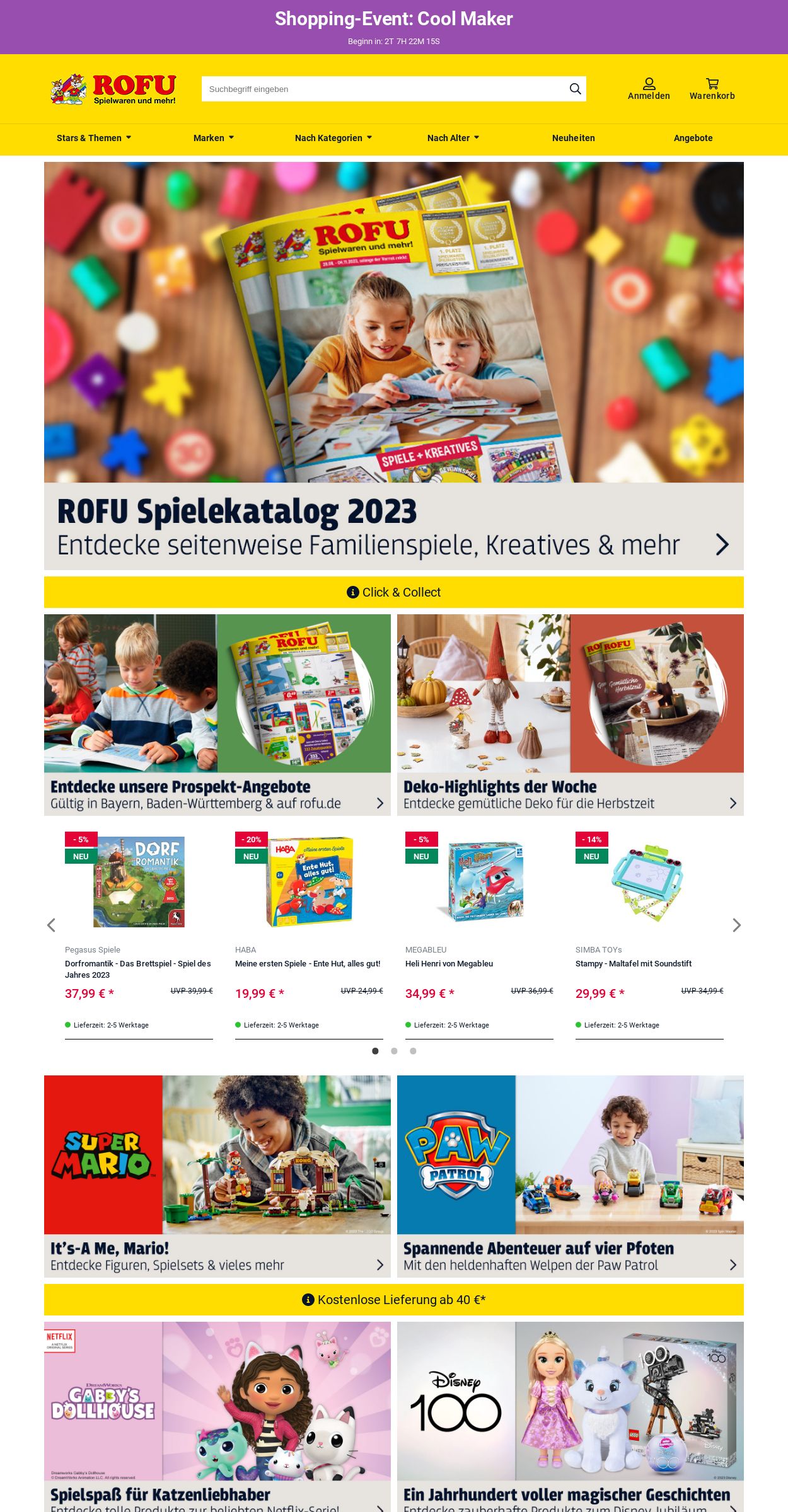 Prospekt Rofu Kinderland 11.09.2023 - 20.09.2023