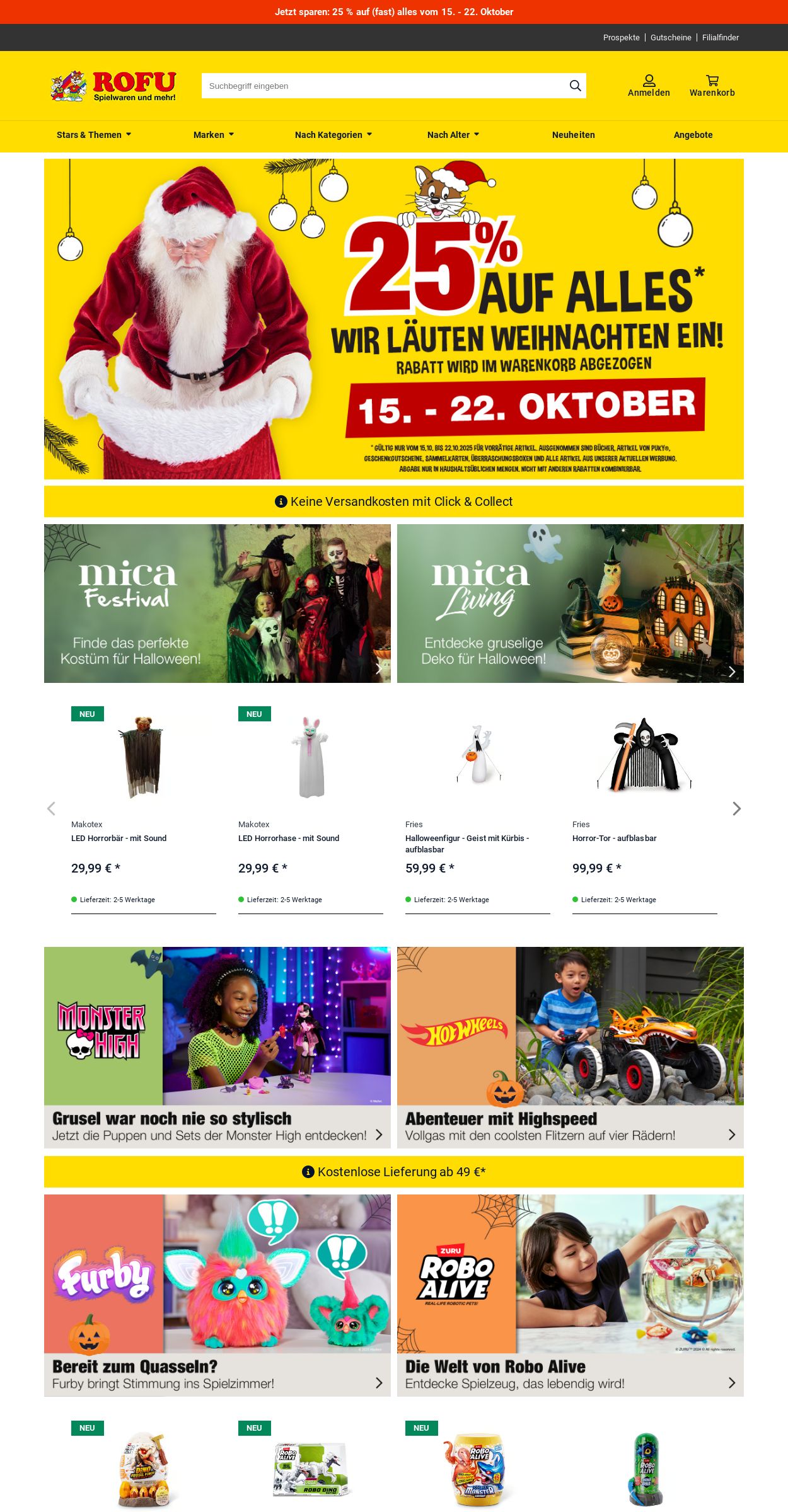 Prospekt Rofu Kinderland 20.10.2025 - 29.10.2025