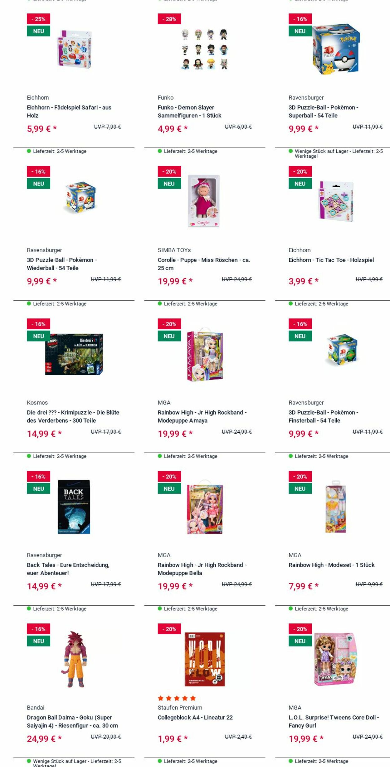 Prospekt Rofu Kinderland 20.10.2025 - 29.10.2025