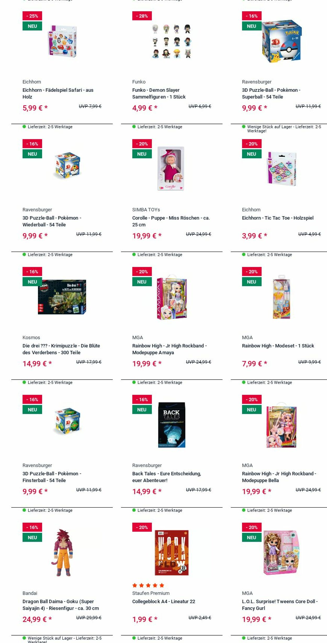 Prospekt Rofu Kinderland 20.10.2025 - 29.10.2025