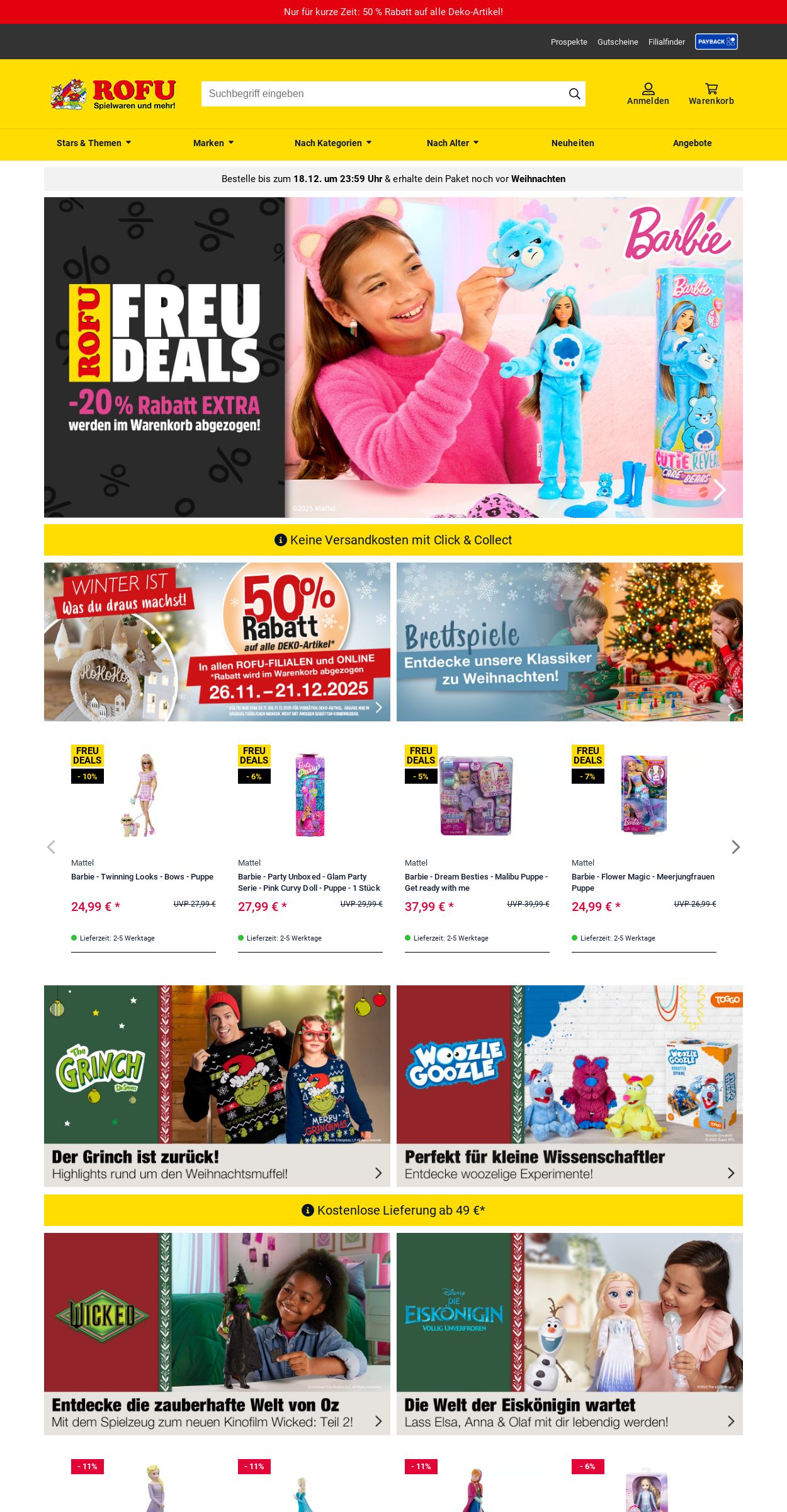 Prospekt Rofu Kinderland 08.12.2025 - 17.12.2025