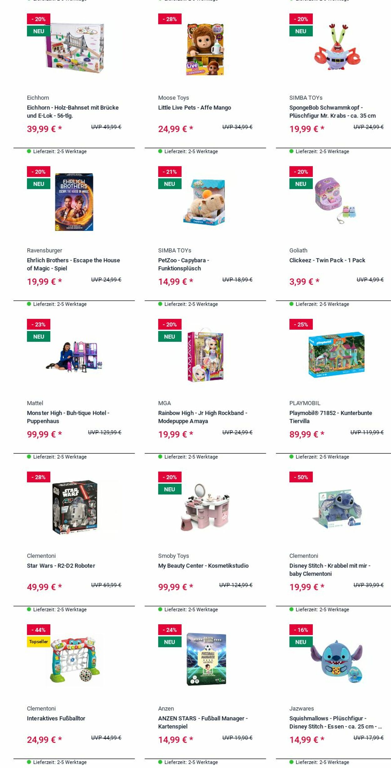 Prospekt Rofu Kinderland 17.11.2025 - 26.11.2025