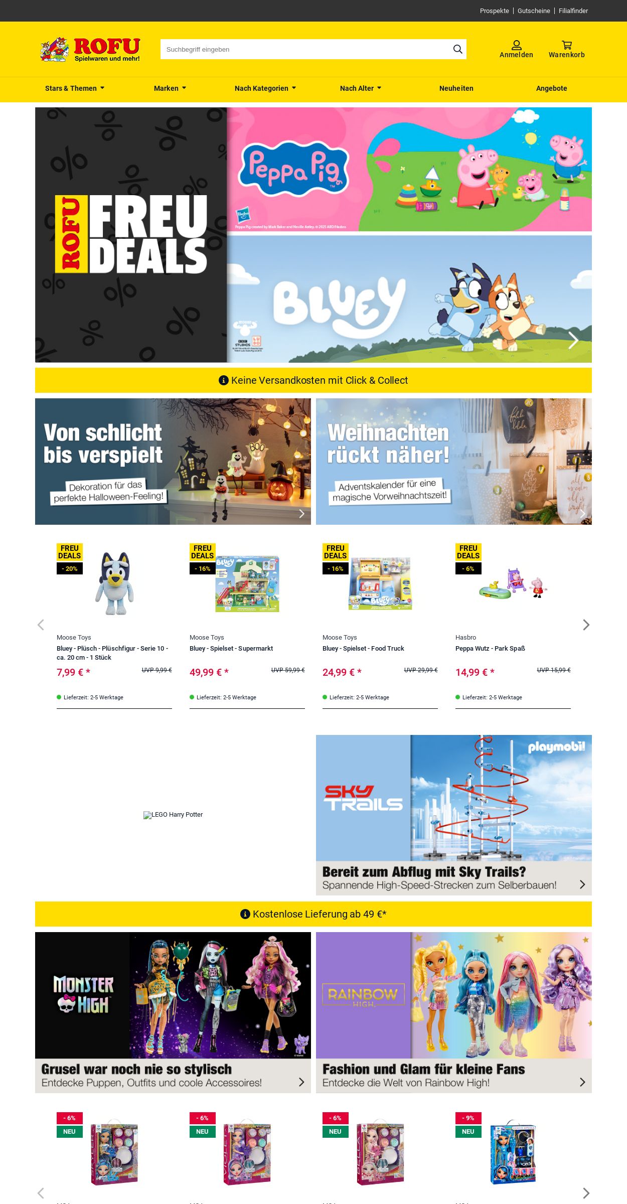 Prospekt Rofu Kinderland 13.10.2025 - 22.10.2025