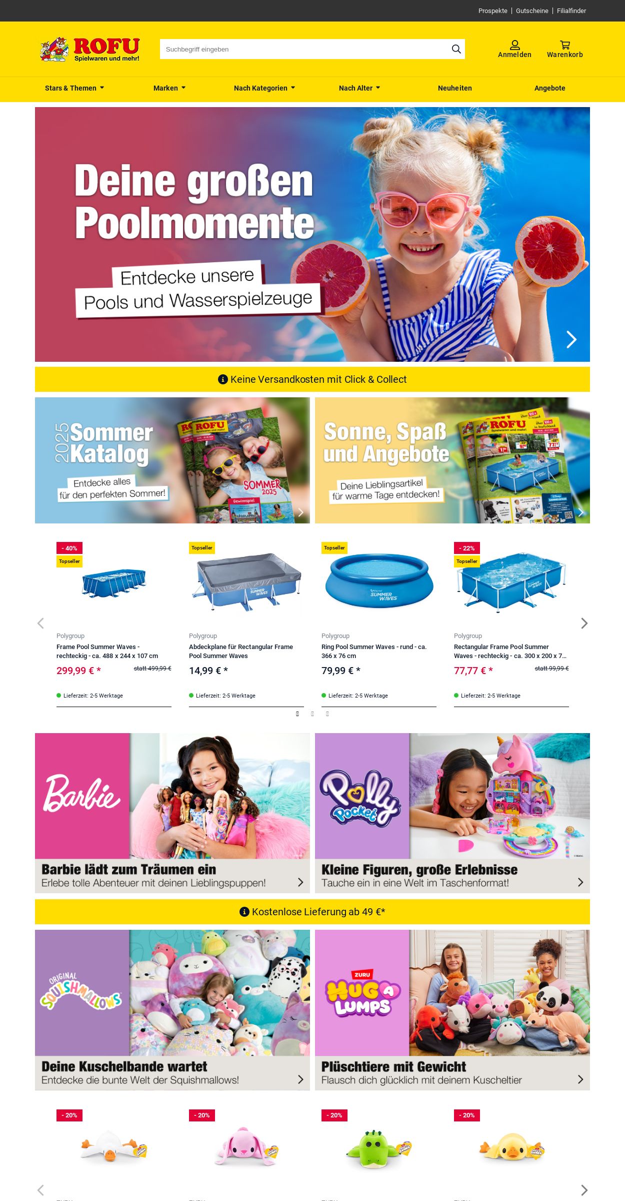 Prospekt Rofu Kinderland 30.06.2025 - 09.07.2025
