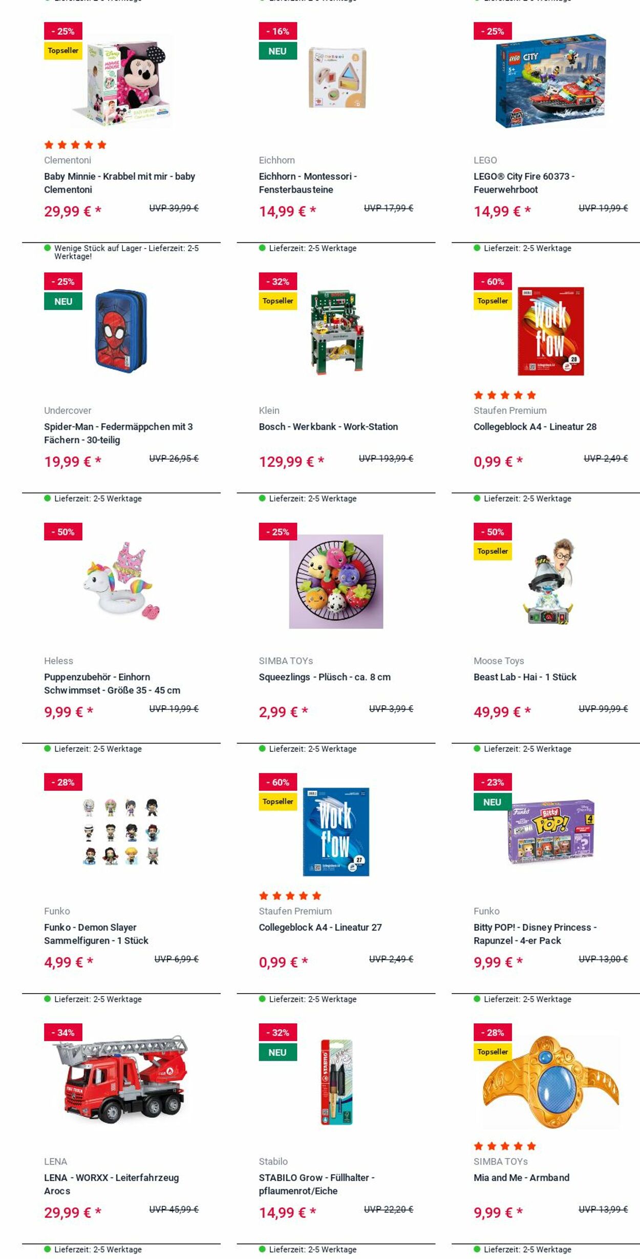 Prospekt Rofu Kinderland 30.06.2025 - 09.07.2025