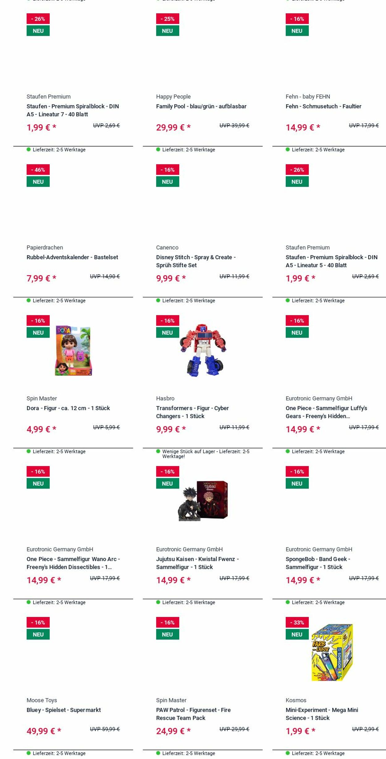 Prospekt Rofu Kinderland 01.09.2025 - 10.09.2025