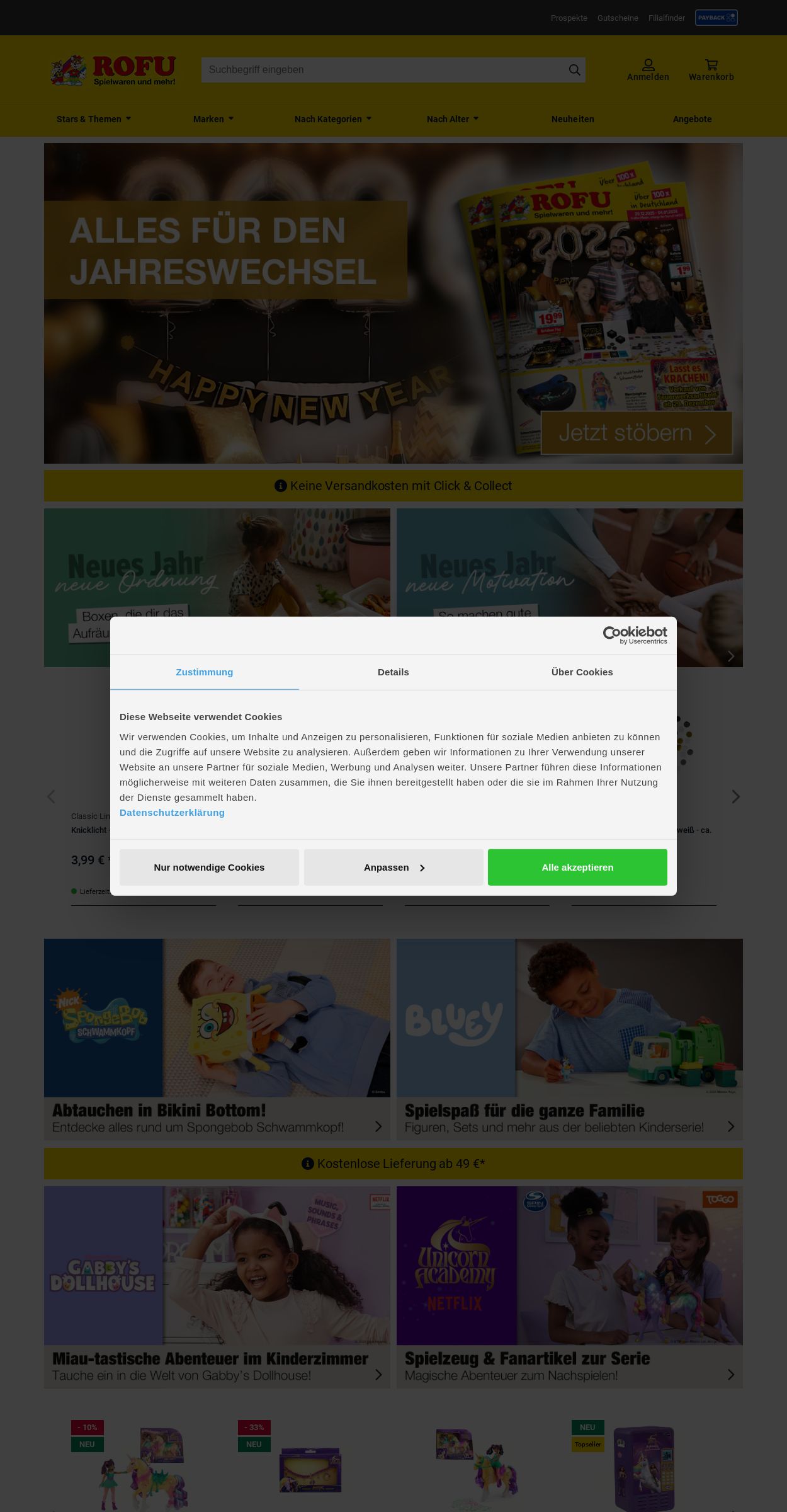 Prospekt Rofu Kinderland 29.12.2025 - 07.01.2026