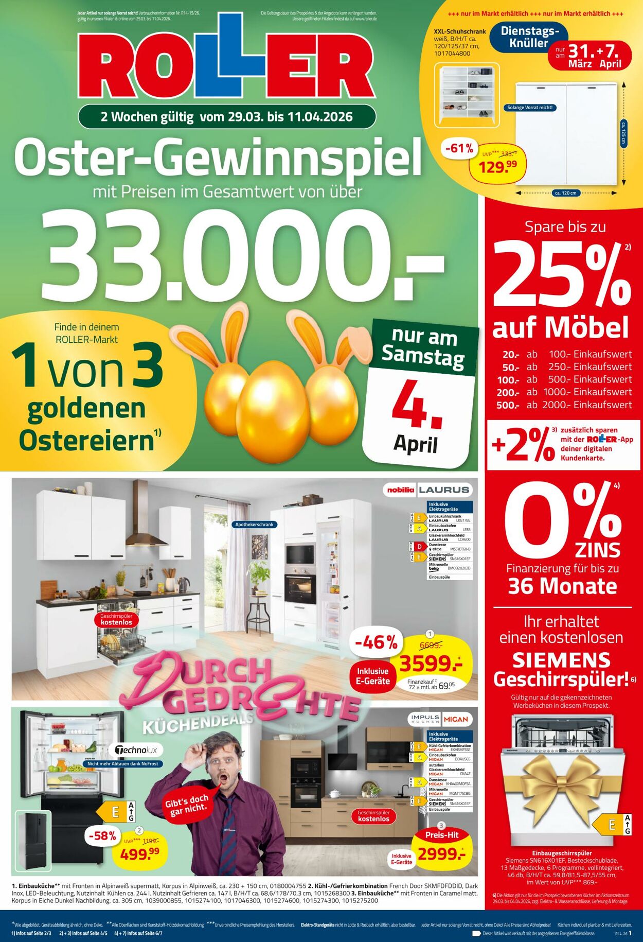 Prospekt Roller 29.03.2026 - 11.04.2026