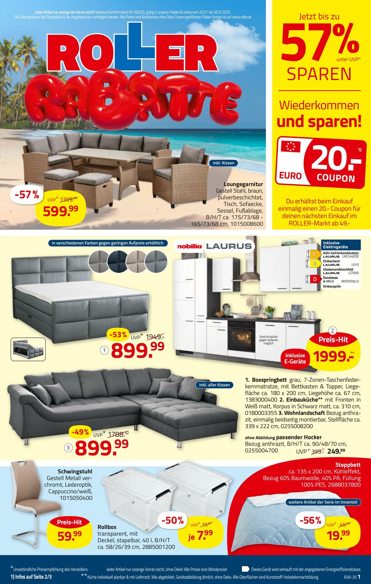 Prospekt Roller 20.07.2025 - 26.07.2025