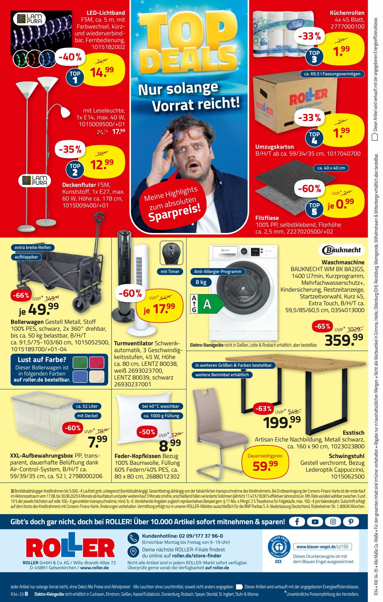 Prospekt Roller 17.08.2025 - 30.08.2025