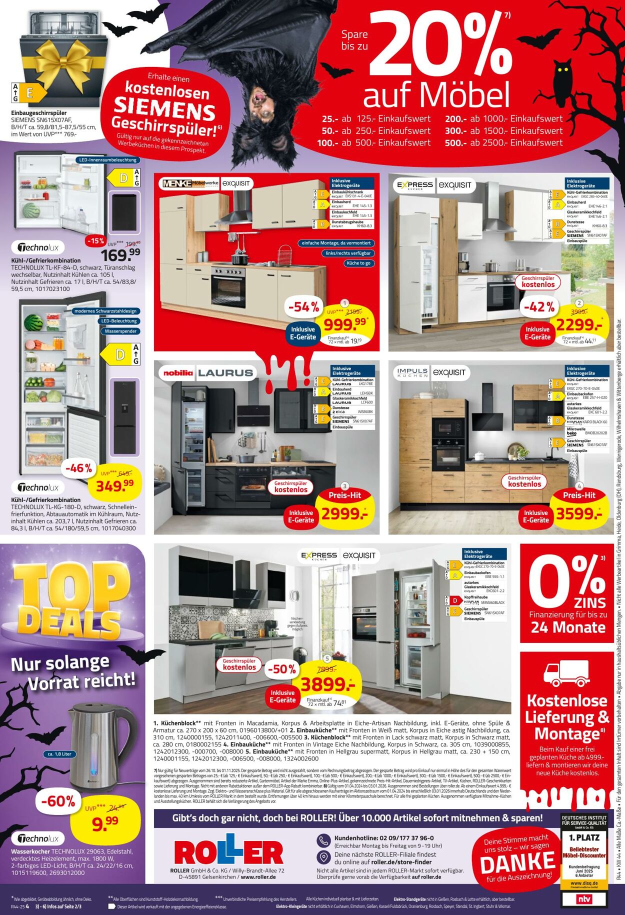 Prospekt Roller 26.10.2025 - 01.11.2025