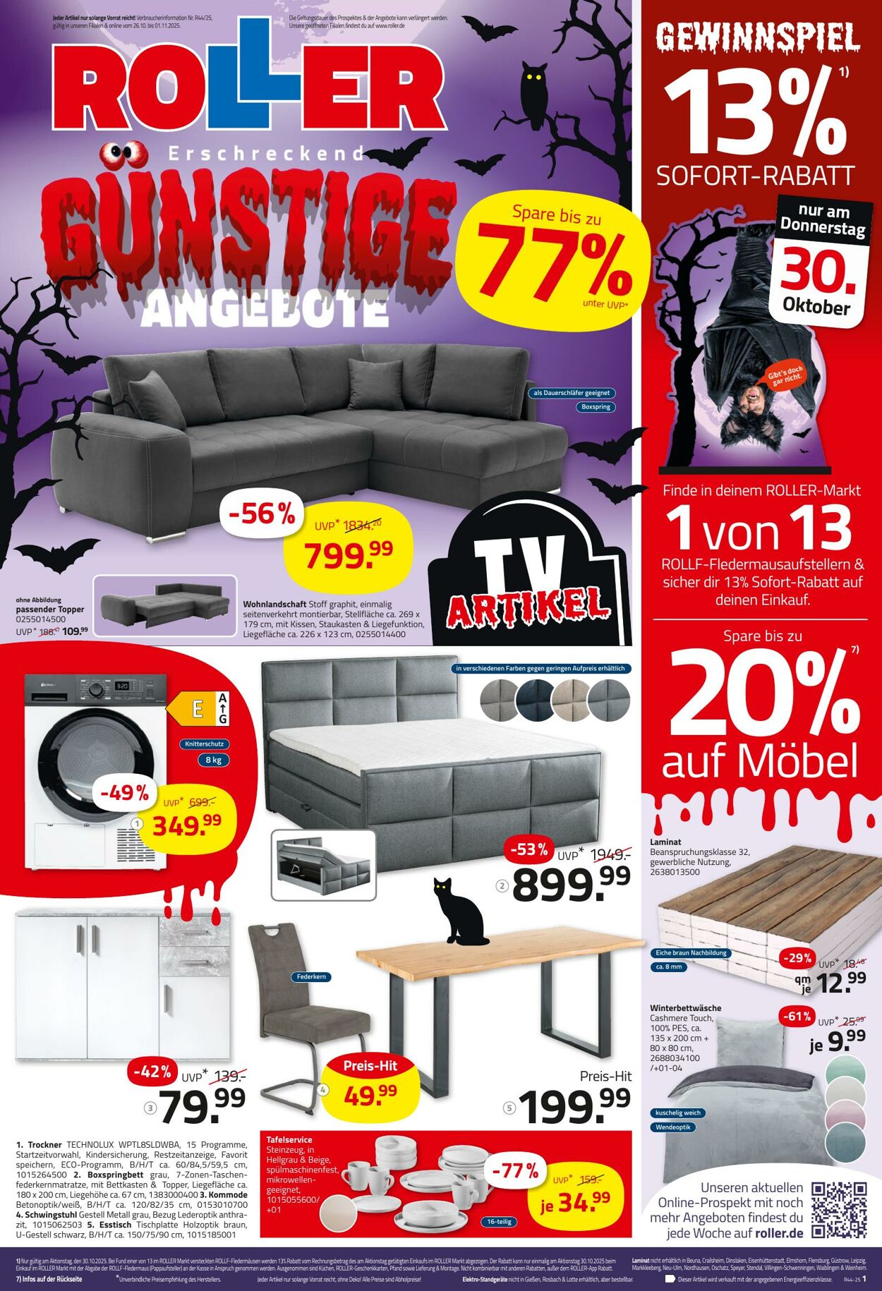 Prospekt Roller 26.10.2025 - 01.11.2025