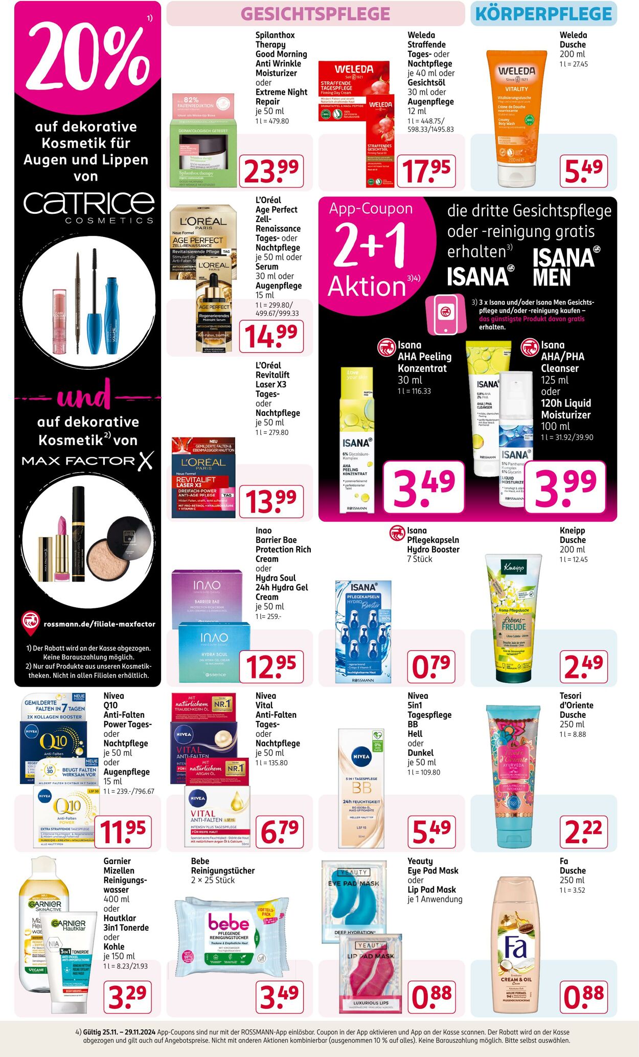 Prospekt Rossmann 25.11.2024 - 29.11.2024