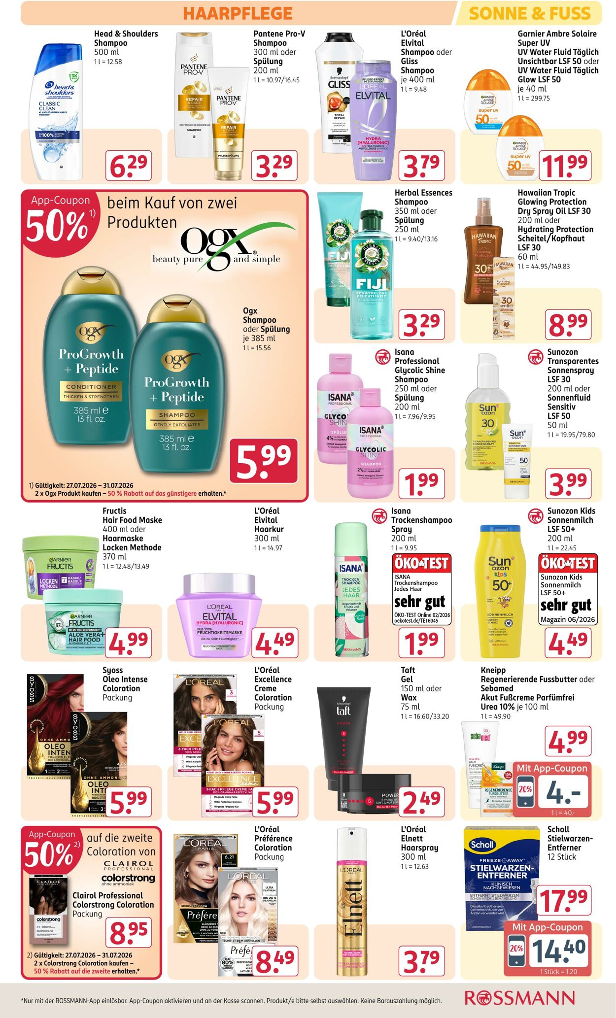 Prospekt Rossmann 27.07.2026 - 01.08.2026