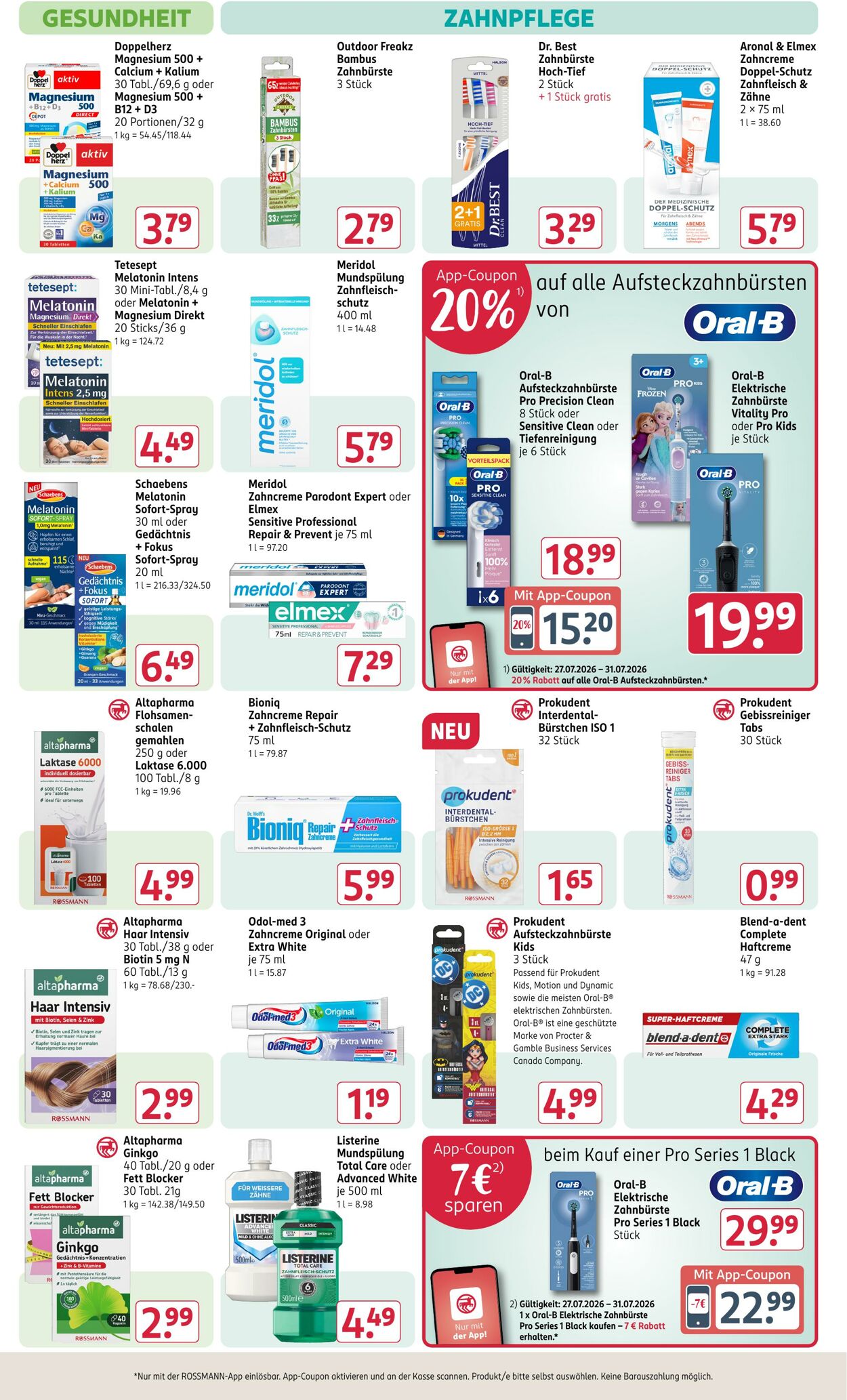 Prospekt Rossmann 27.07.2026 - 01.08.2026