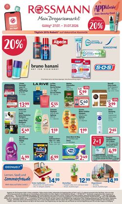 Prospekt Rossmann 27.07.2026 - 01.08.2026