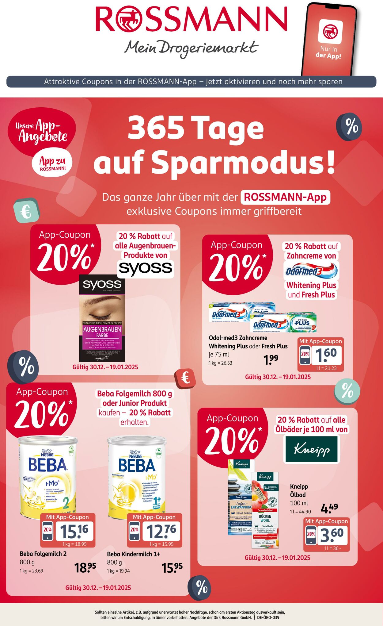 Prospekt Rossmann - Jetzt den ROSSMANN App Angebote Blätterkatalog entdecken | rossmann.de 30 Dez, 2024 - 19 Jan, 2025