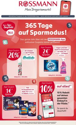 Prospekt Rossmann 02.12.2024 - 29.12.2024